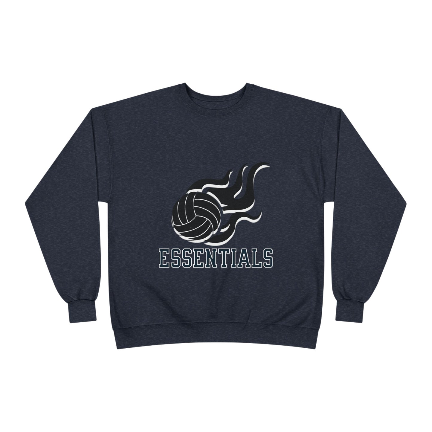Volleyball Essentials Crewneck Sweatshirt - Unisex Eco-Friendly, Sportswear, Athletic Casual, Team Spirit, Gift for Sports Lovers