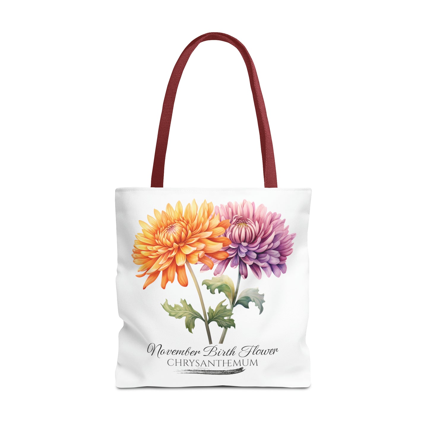 November Birth Flower: Chrysanthemum - Tote Bag (AOP)