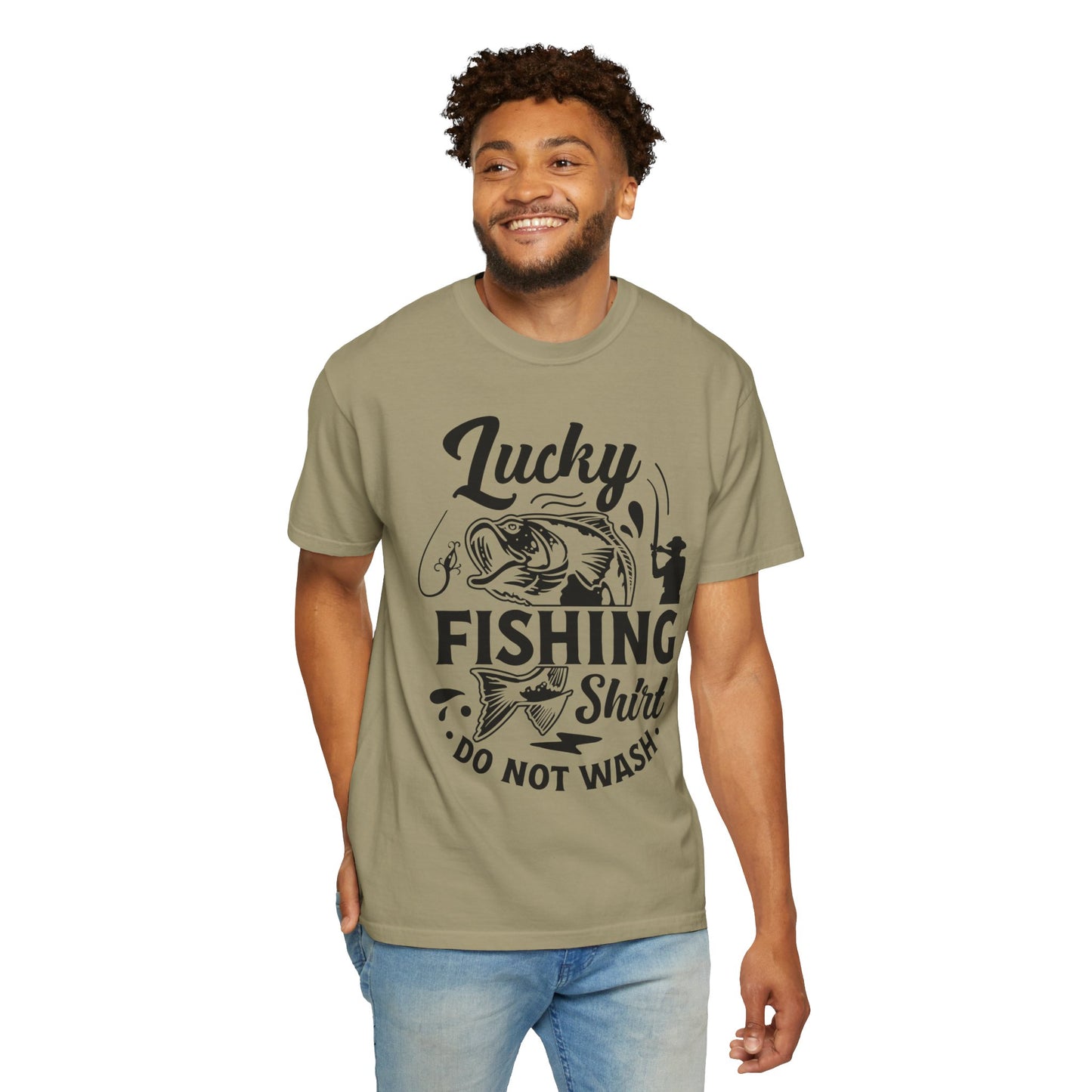 Lucky fishing shirt: Unisex Garment-Dyed T-shirt