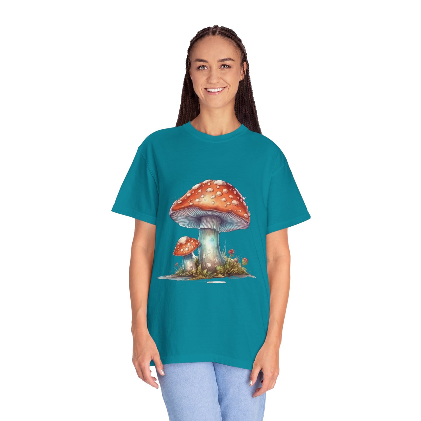 Fantasy Mushroom-27: Unisex Garment-Dyed T-shirt