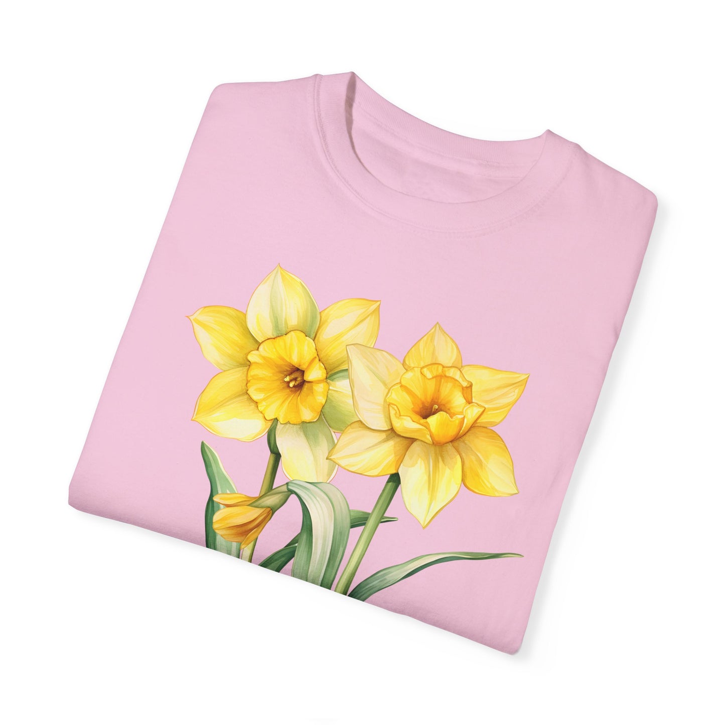 March Birth Flower "Jonquil" - Unisex Garment-Dyed T-shirt