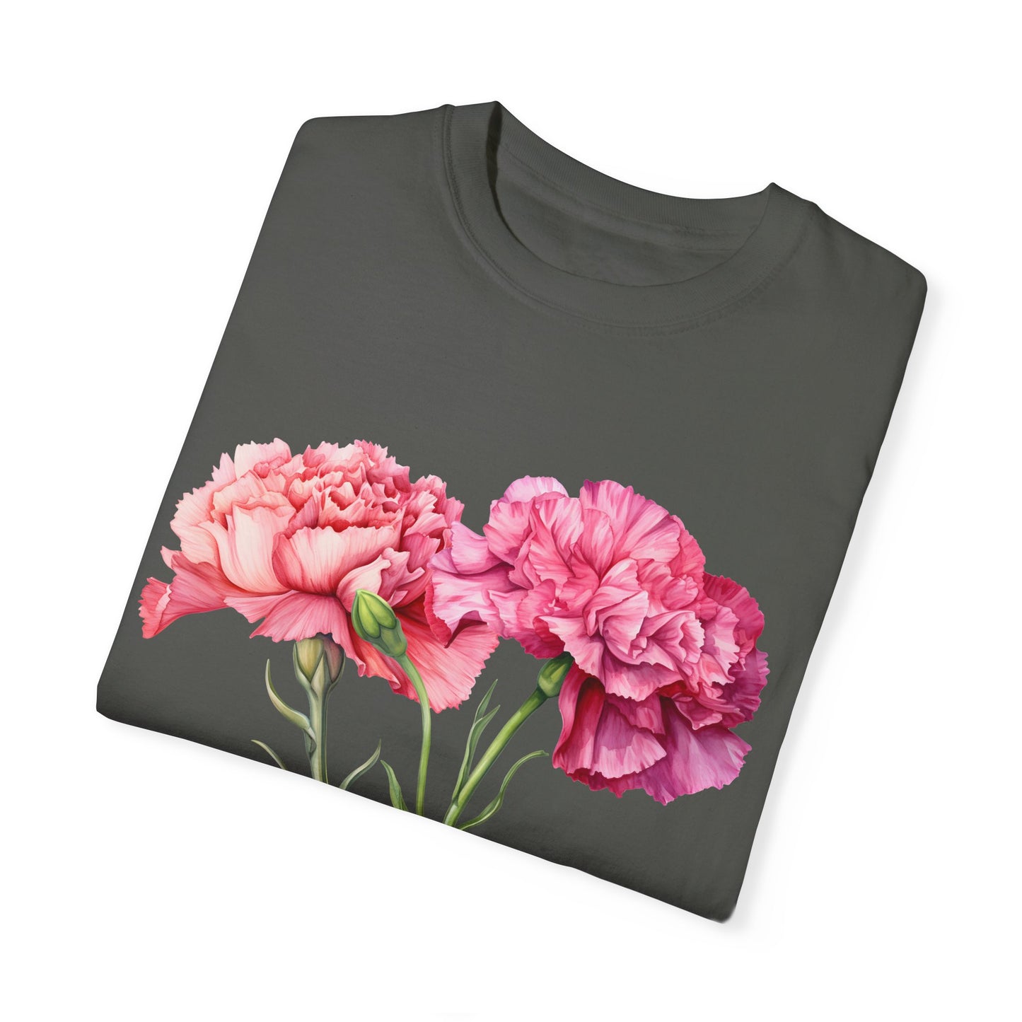 January Birth Flower "Daffodil" (For Print on Dark Fabric) - Unisex Garment-Dyed T-shirt