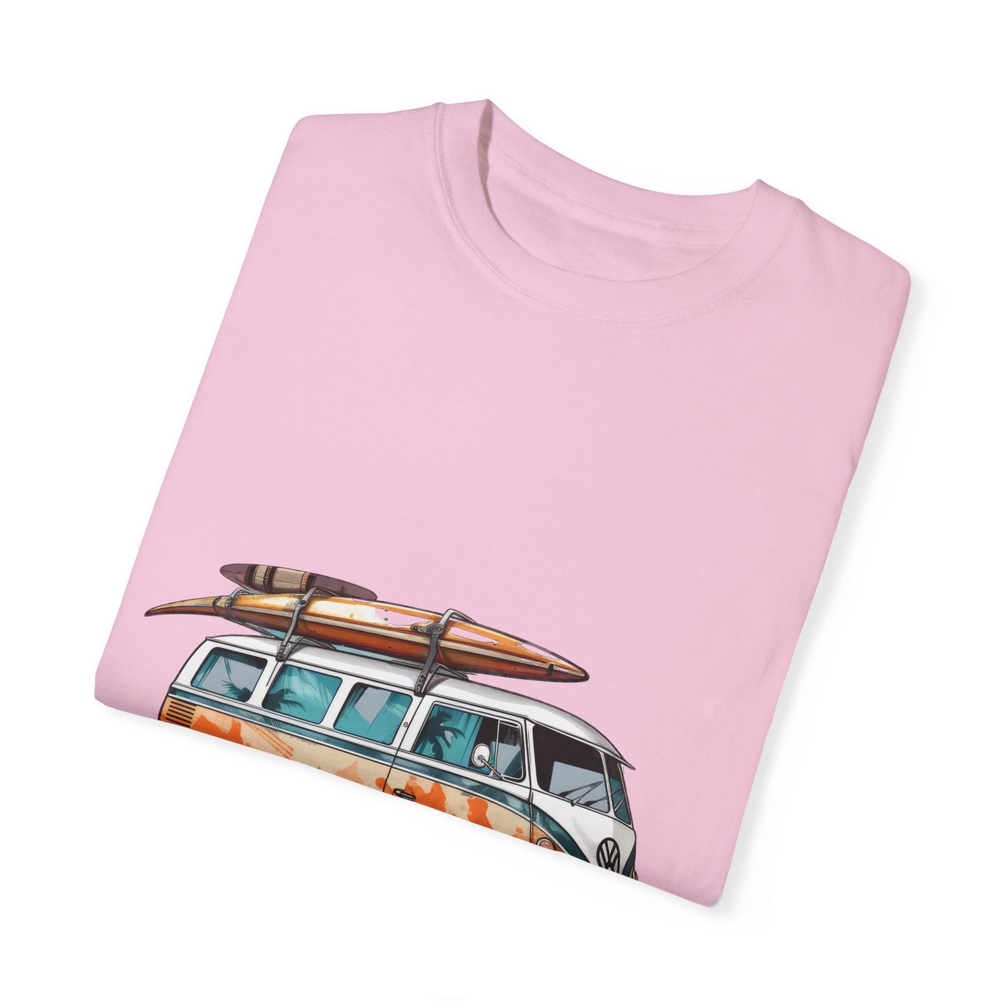 Retro Surf Van: Unisex Garment-Dyed T-shirt