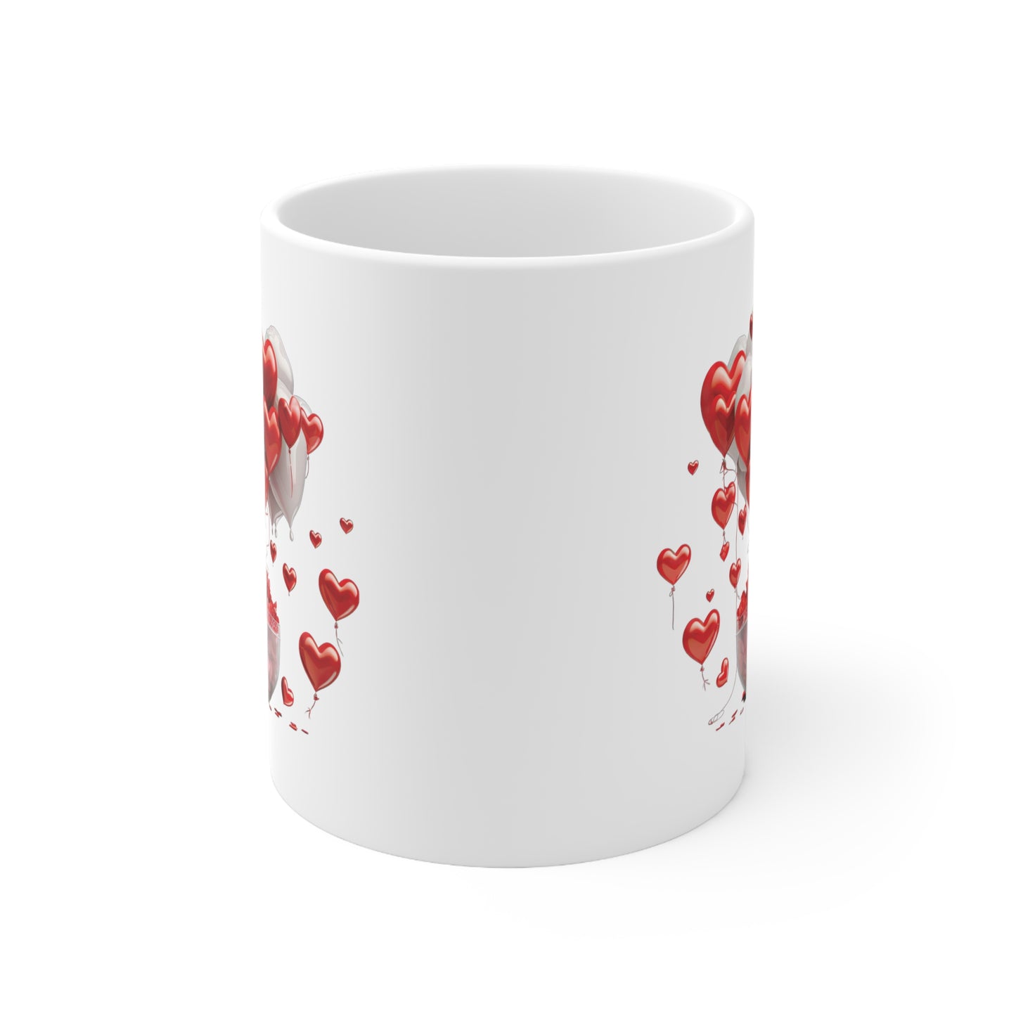 Valentine's Heart Basket: Ceramic Mug 11oz