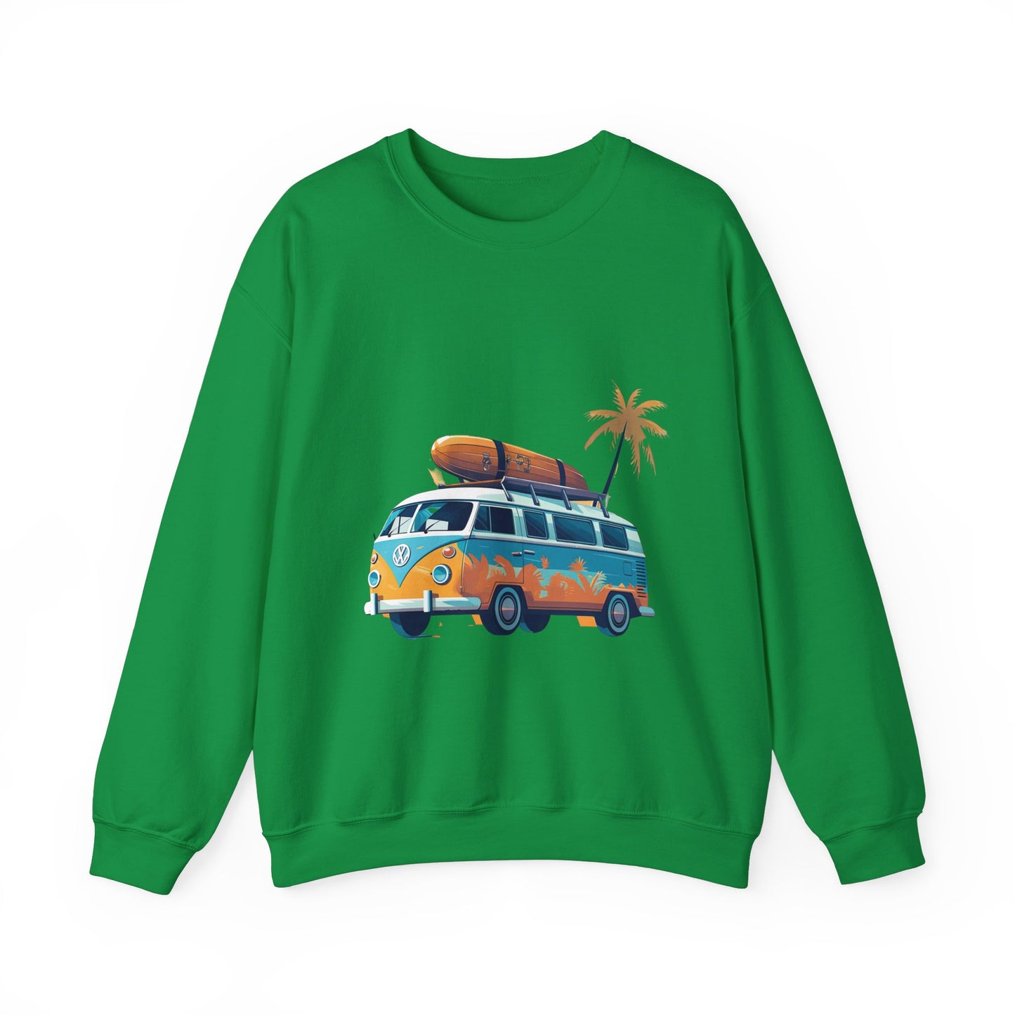 Retro Surf Van - Unisex Heavy Blend™ Crewneck Sweatshirt