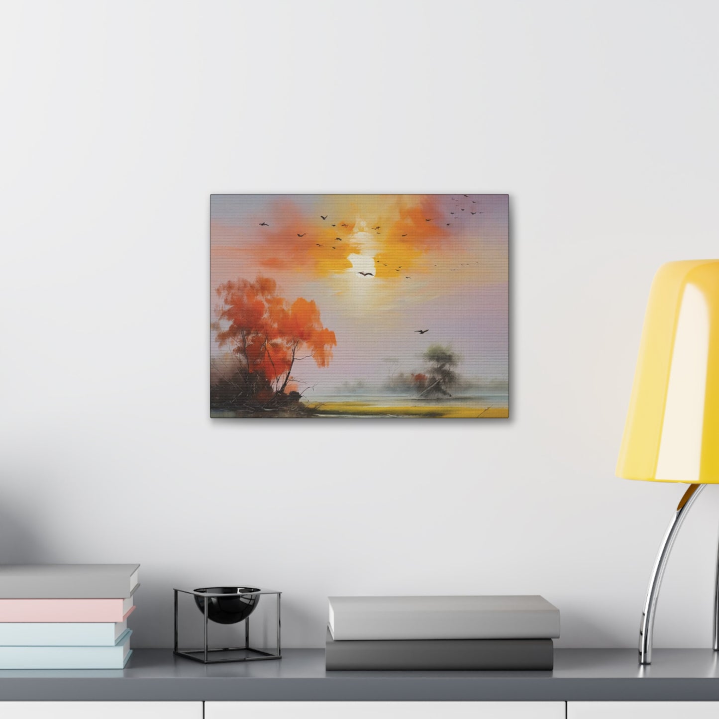 Birds & Evening Sun: Canvas Gallery Wraps