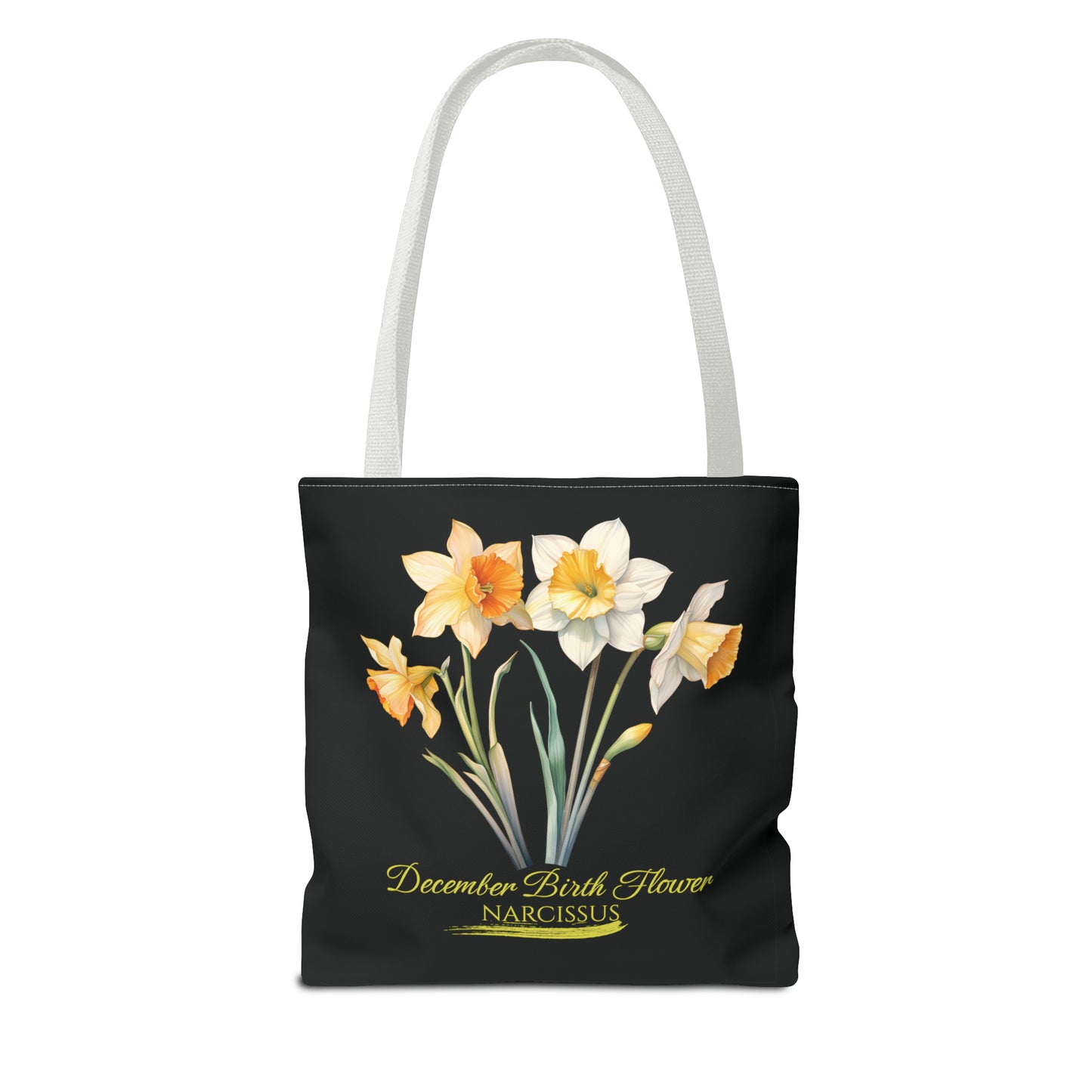 December Birth Flower: Narcissus - Tote Bag (AOP)