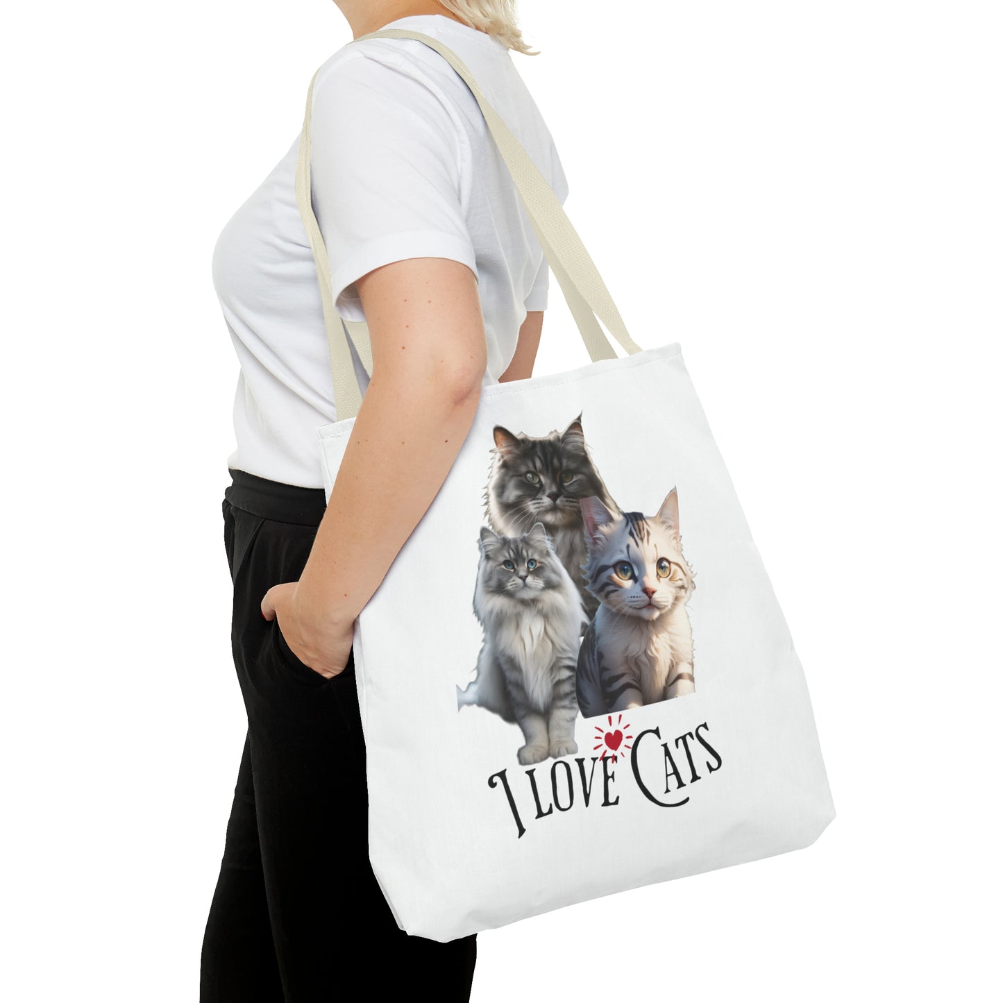 I love Cats - Tote Bag (AOP)