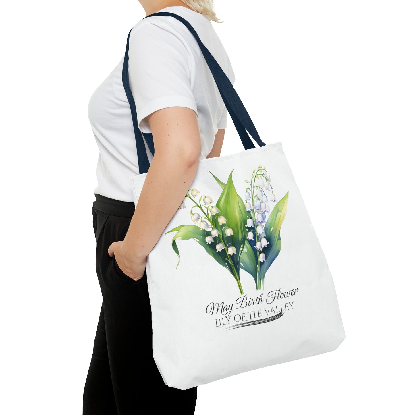 May Birth Flower: Lily of the valley - Tote Bag (AOP)