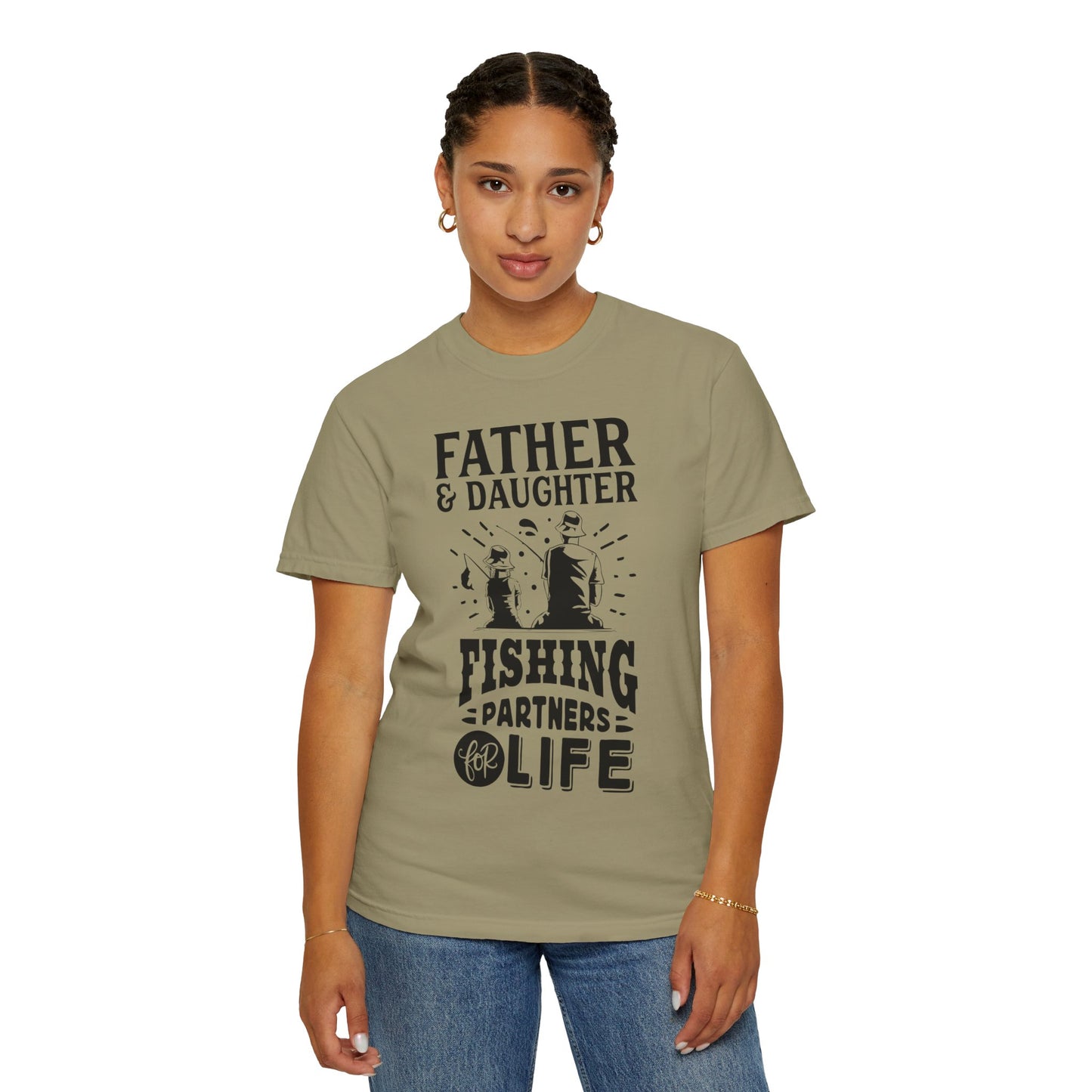 Father and daughter forever: Unisex Garment-Dyed T-shirt