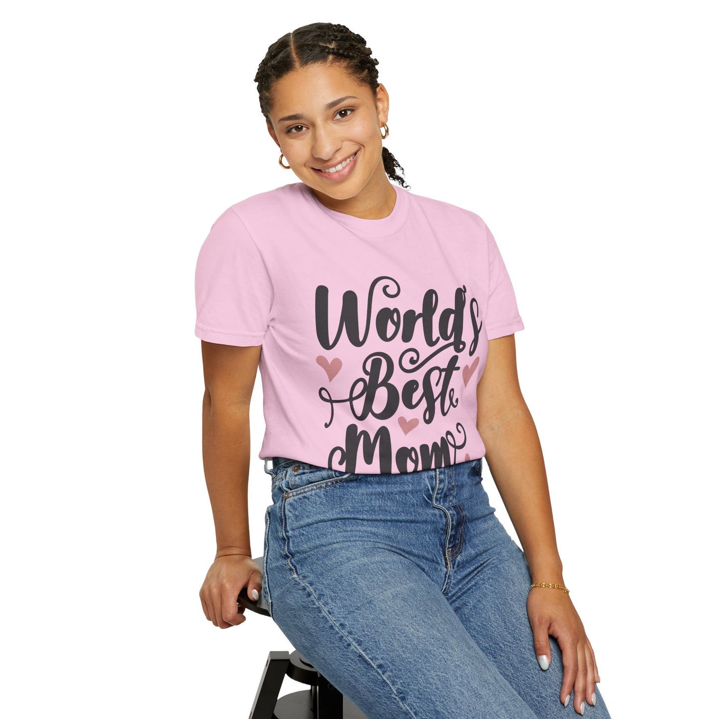 Worl best mom - Unisex Garment-Dyed T-shirt