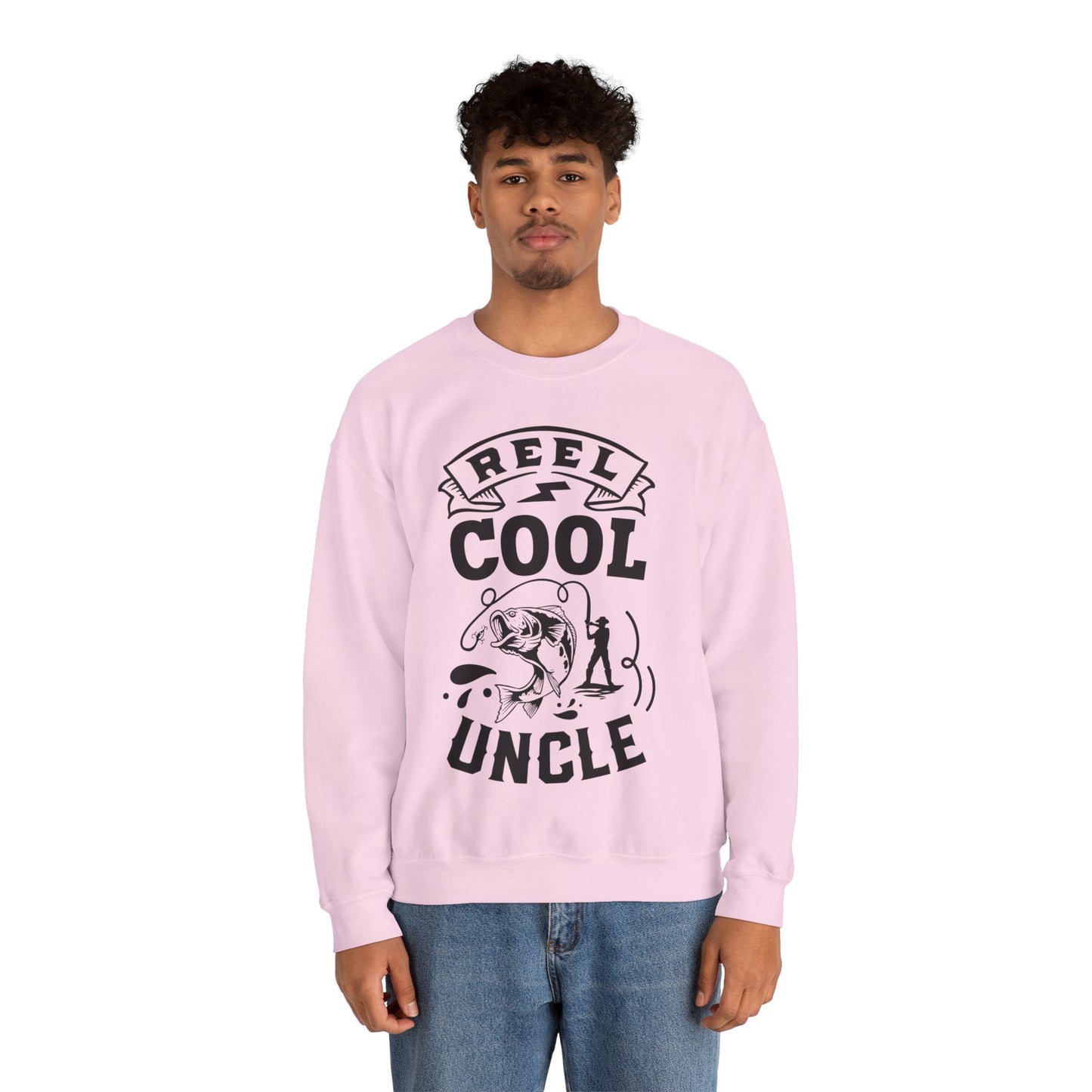 Reel cool uncle - Unisex Heavy Blend™ Crewneck Sweatshirt