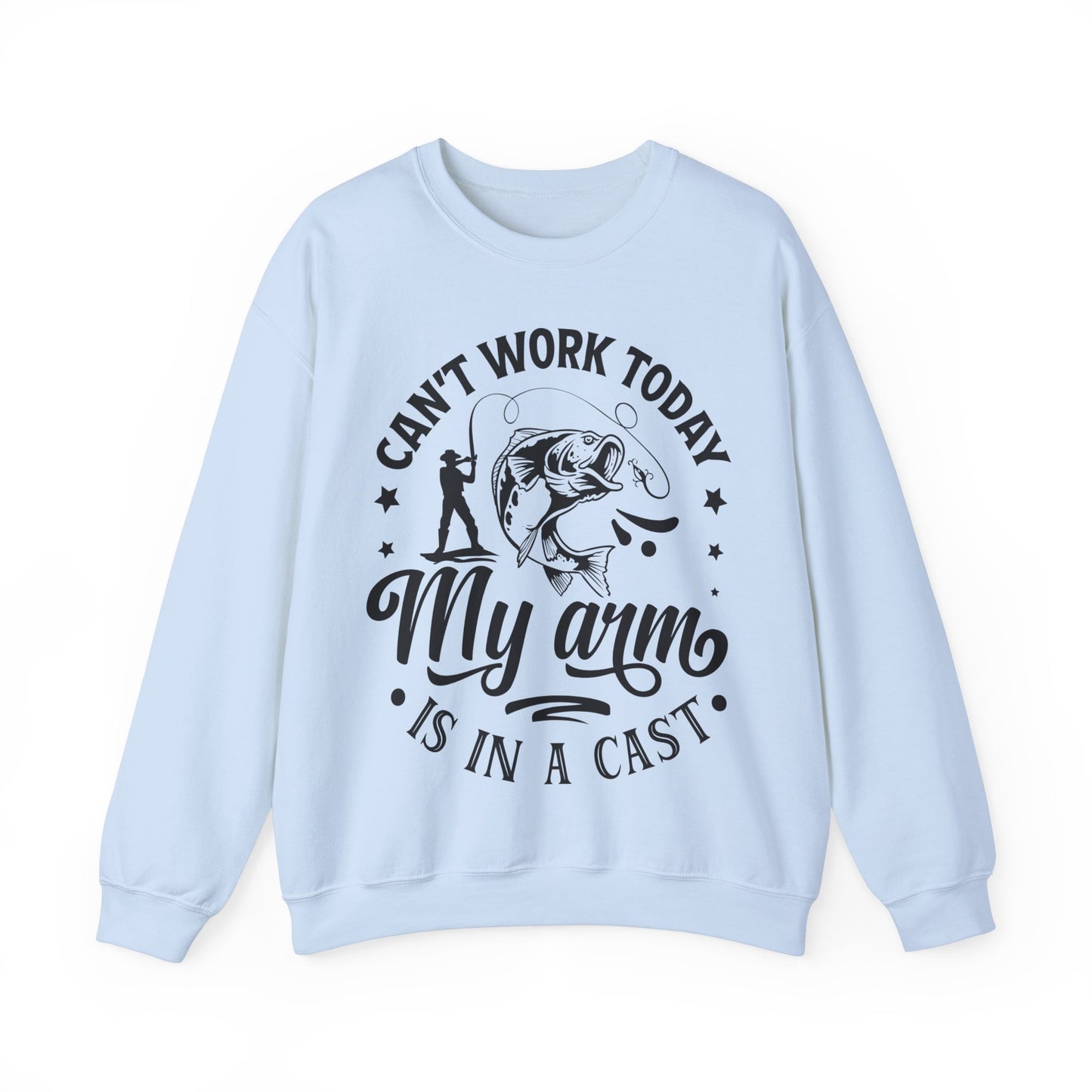 Can't work today, my arm is in a cast - Unisex Heavy Blend™ Crewneck Sweatshirt