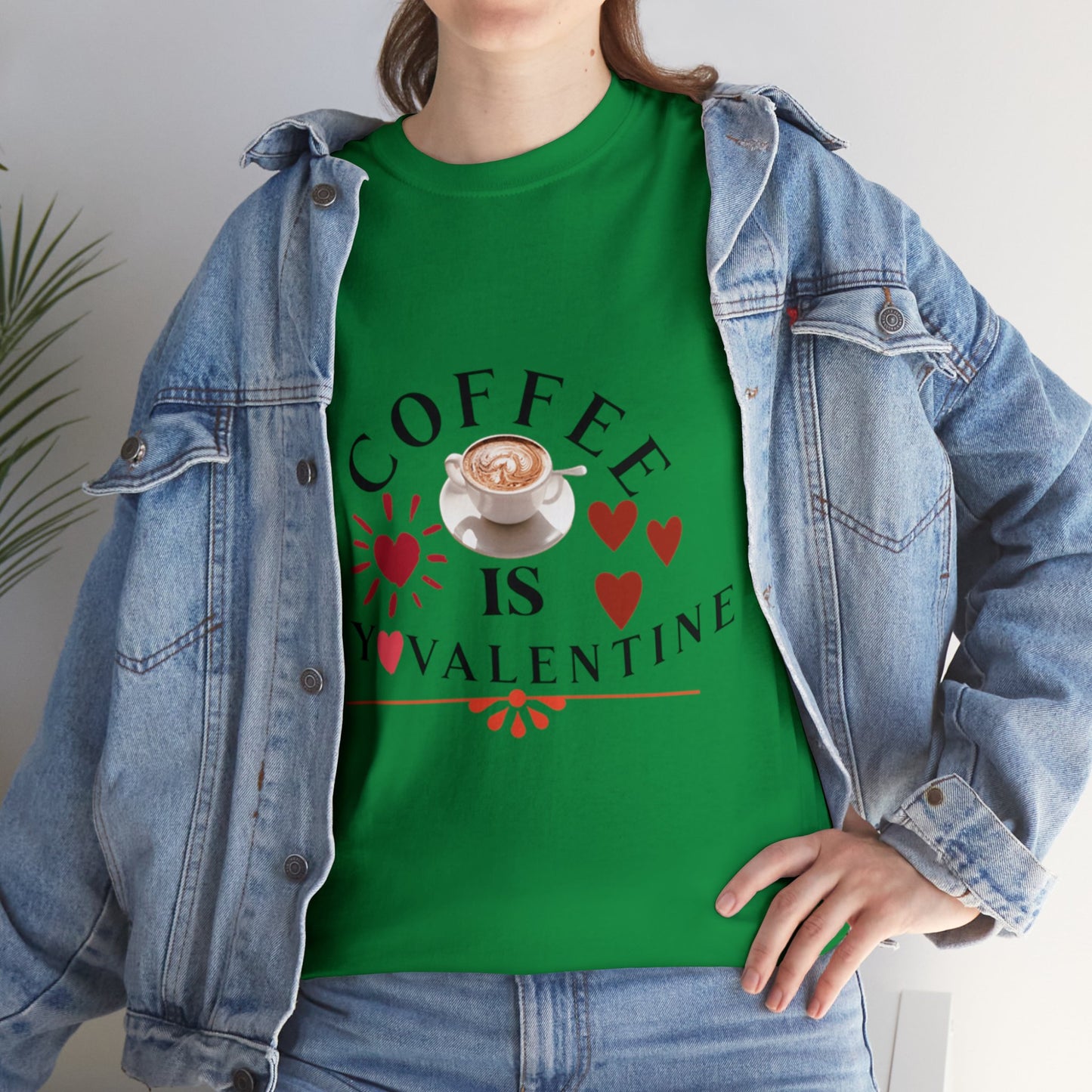 Coffee is my valentine - Unisex Heavy Cotton Tee