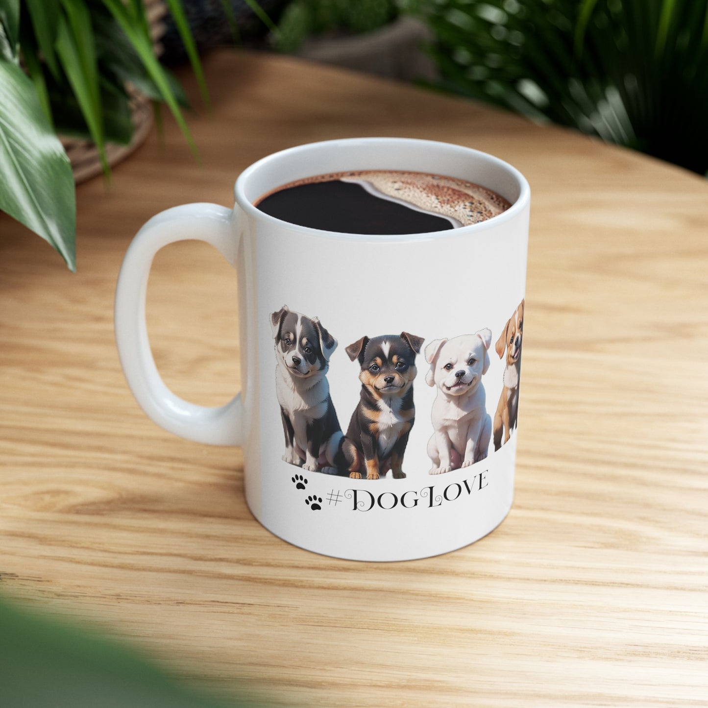 Ceramic Mug 11oz: #DogLove