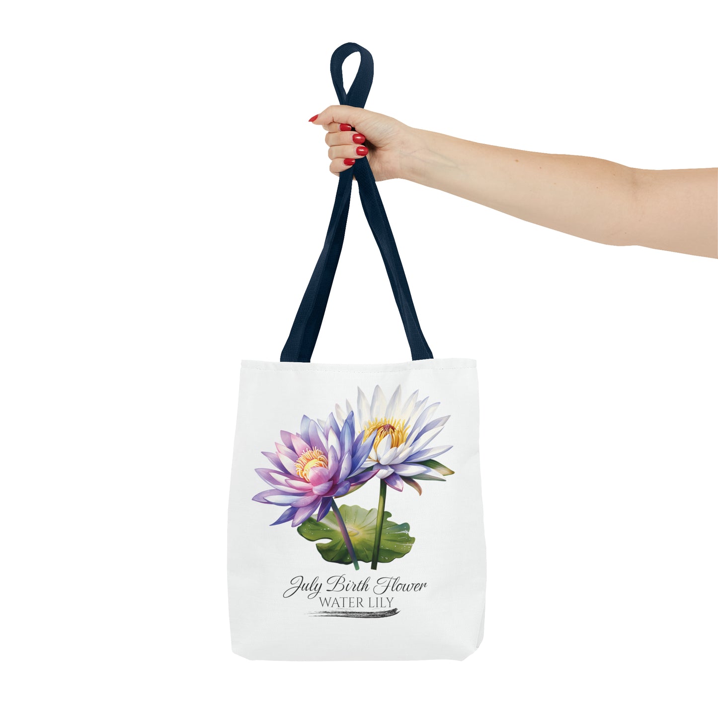July Birth Flower: Water Lily - Tote Bag (AOP)