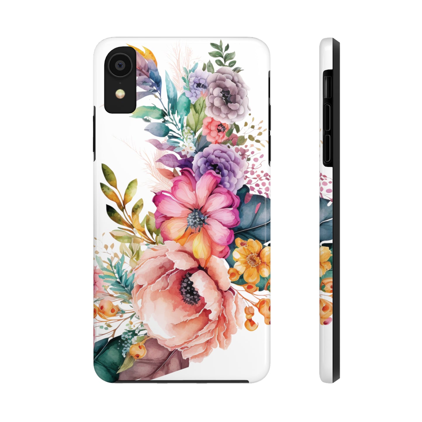 Tough Phone Cases: Watercolor Flowers