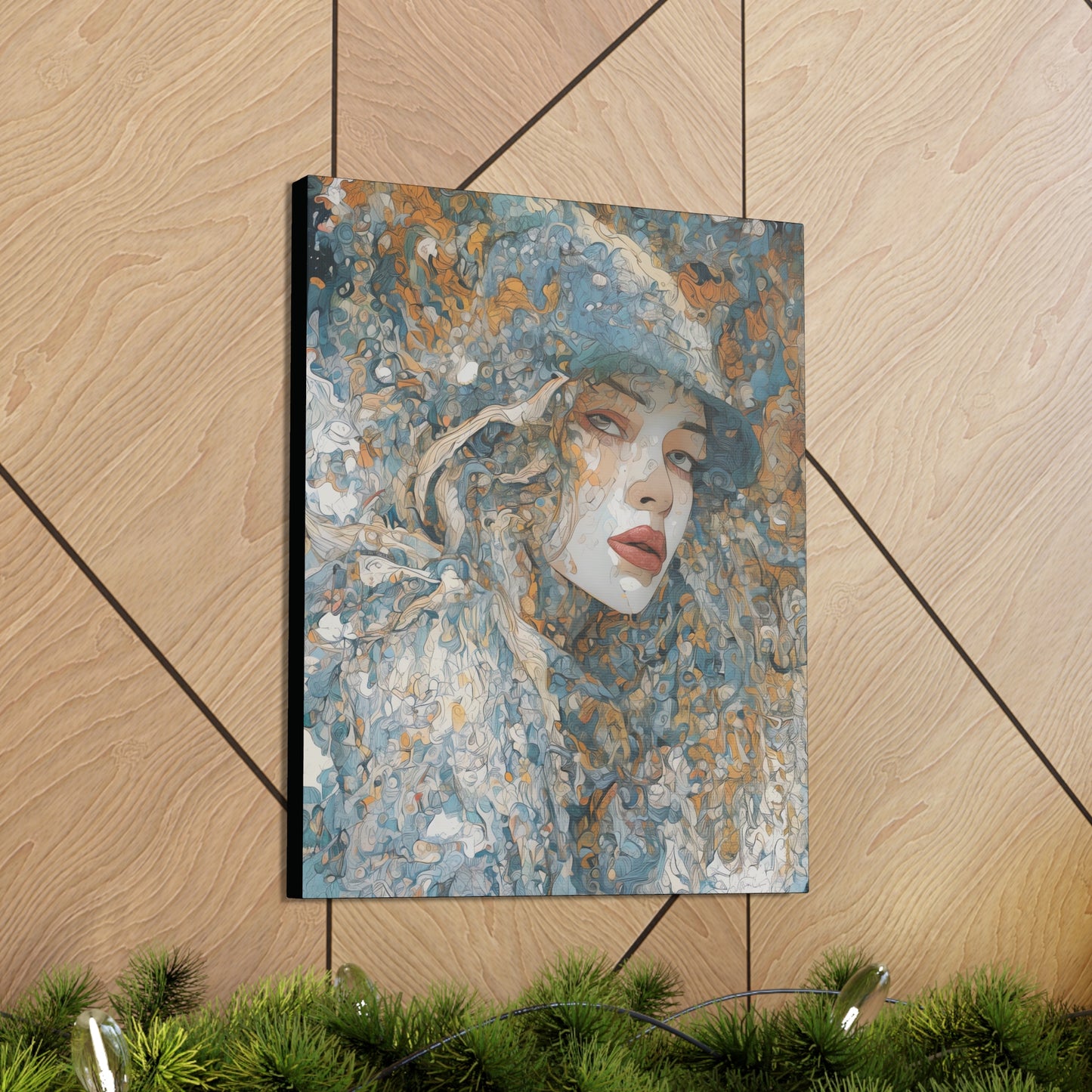 Beautiful Woman Abstract Art: Canvas Gallery Wraps