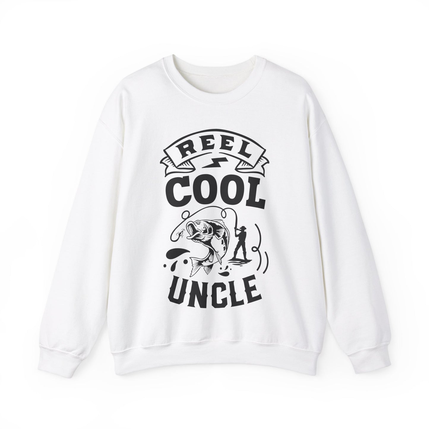 Reel cool uncle - Unisex Heavy Blend™ Crewneck Sweatshirt