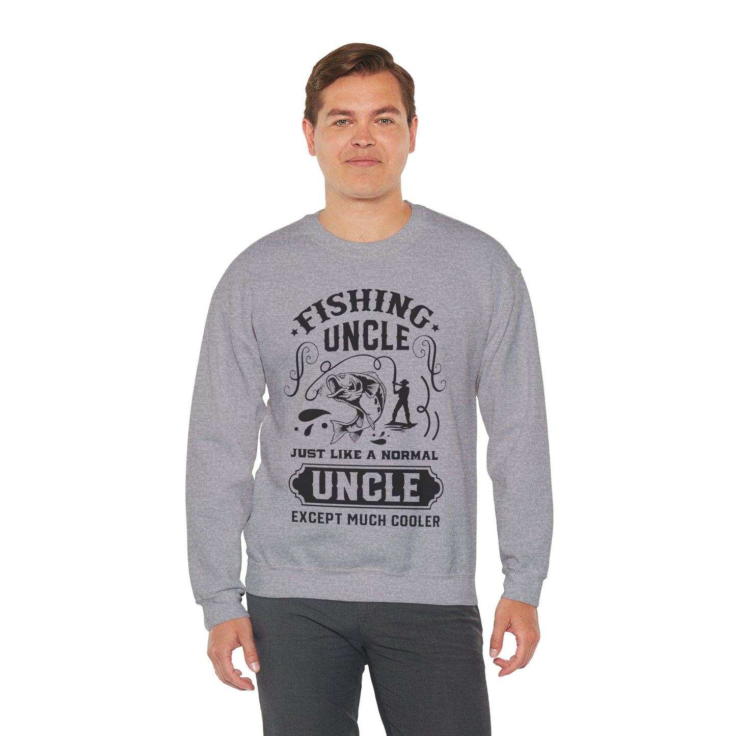 Fishing Uncle - Unisex Heavy Blend™ Crewneck Sweatshirt