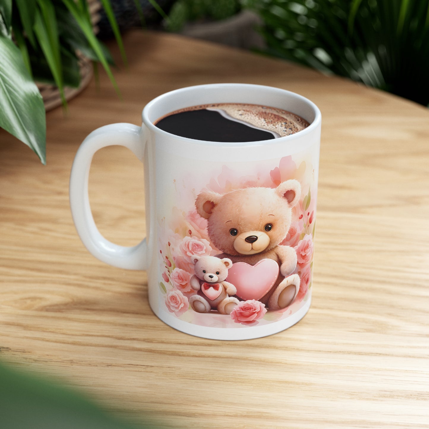 Valentine's Teddy Bear: Ceramic Mug 11oz