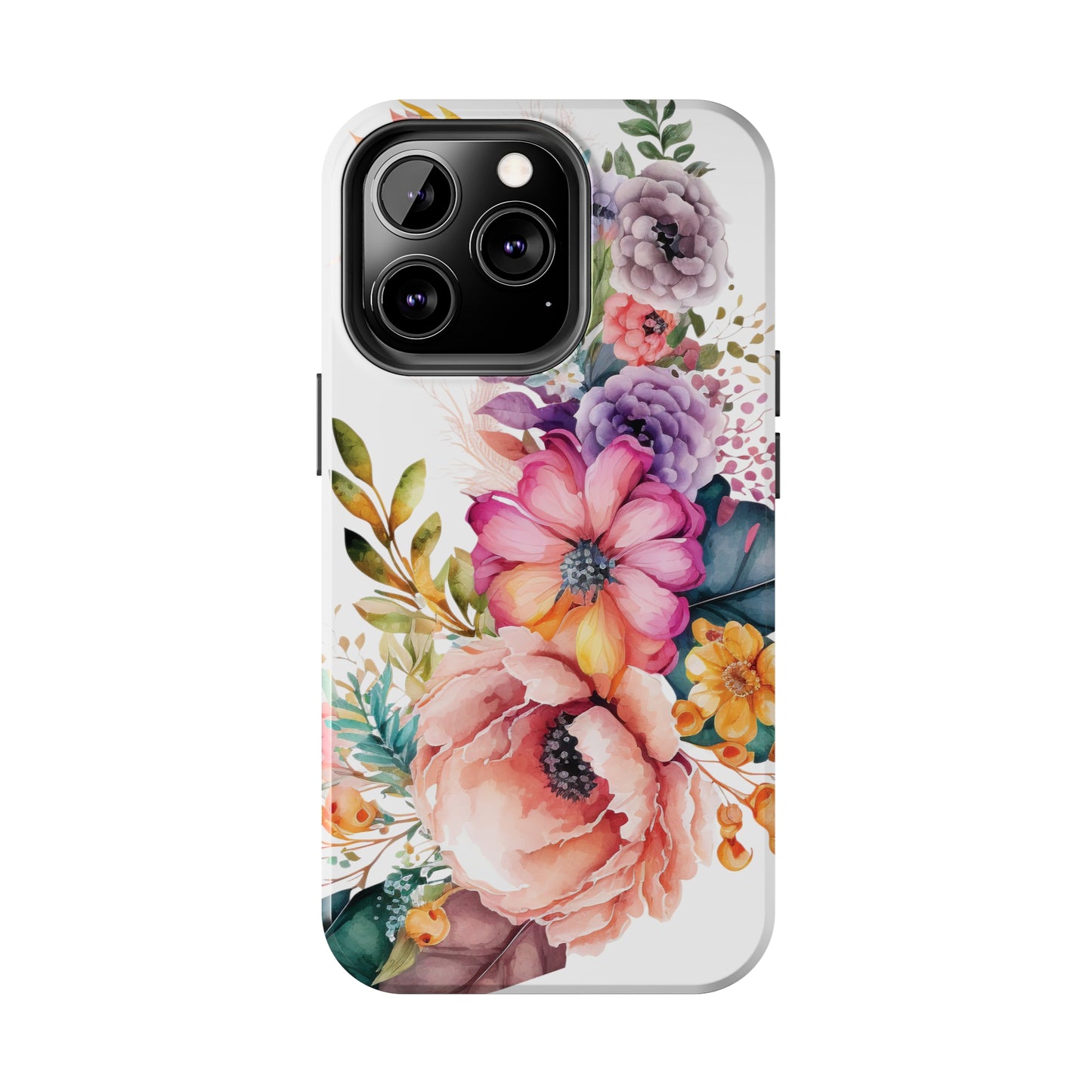 Tough Phone Cases: Watercolor Flowers