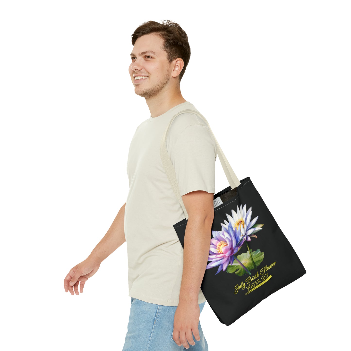 July Birth Flower: Water Lily - Tote Bag (AOP)