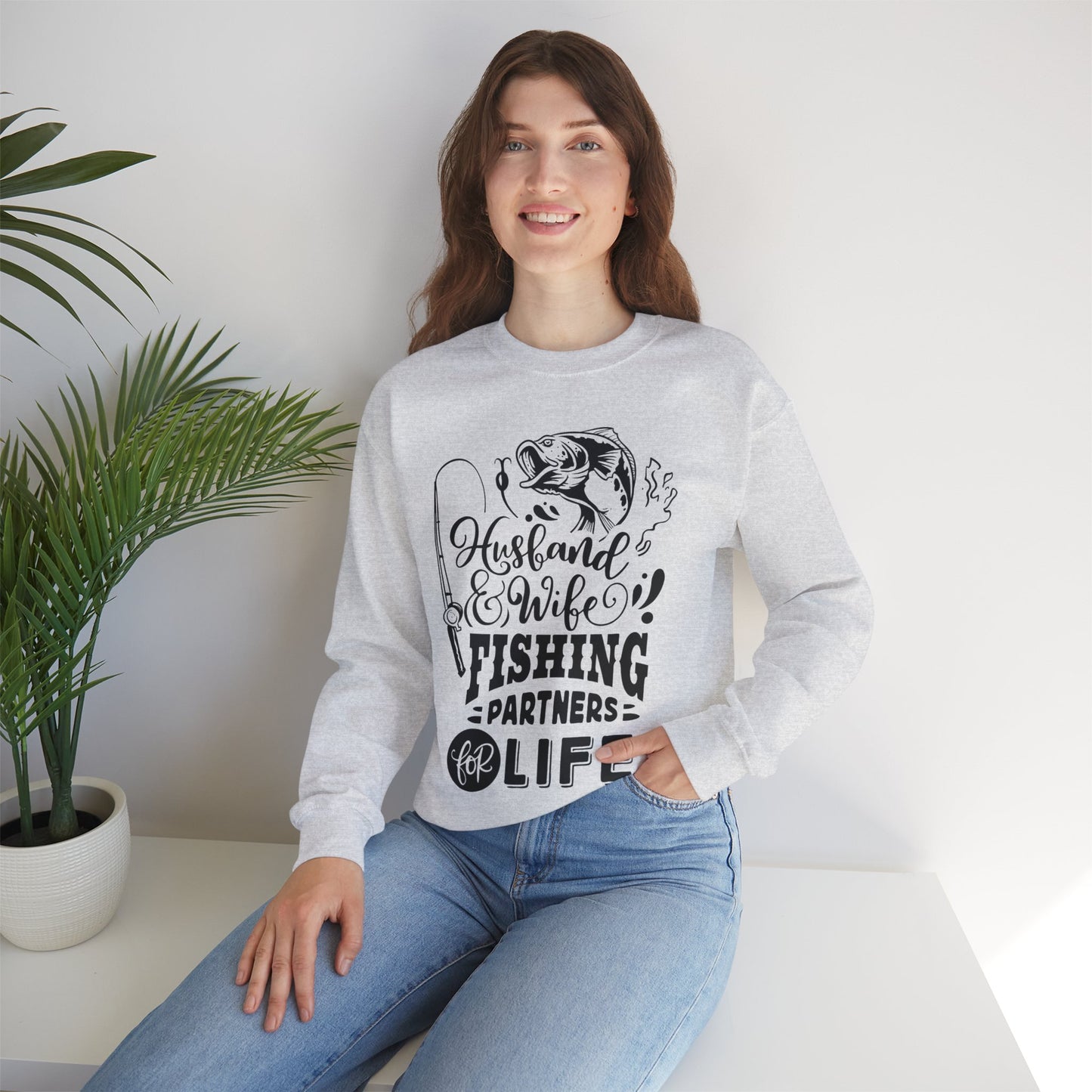 Husband and wife - Unisex Heavy Blend™ Crewneck Sweatshirt