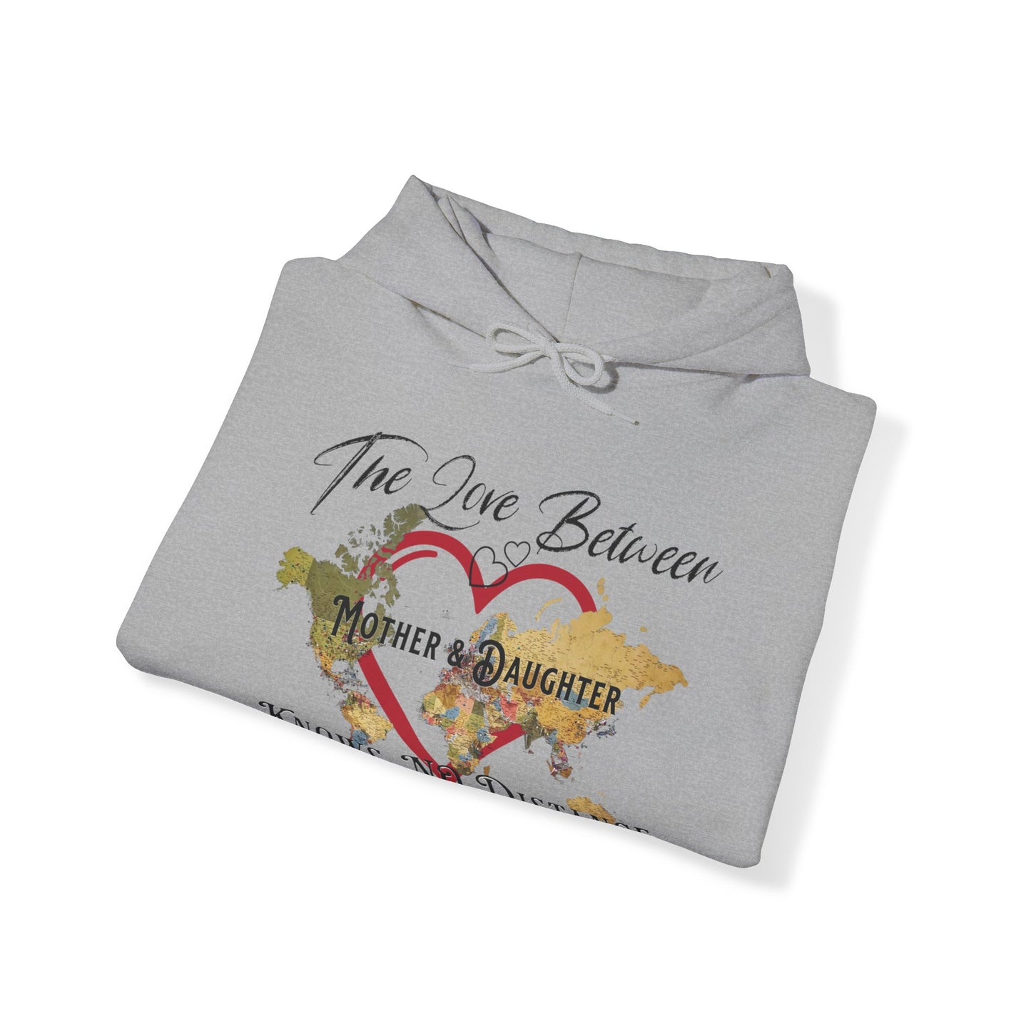 The love between mother and daughter knows no distance - Unisex Heavy Blend™ Hooded Sweatshirt