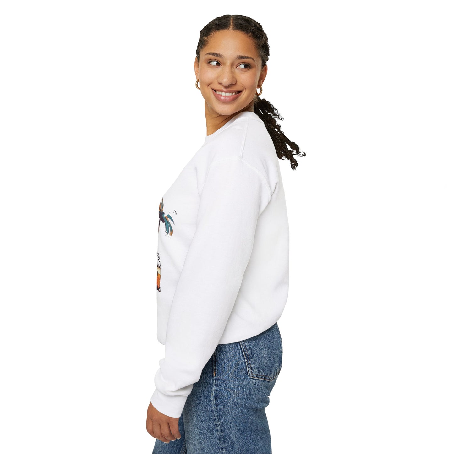 Retro Surf Van - Unisex Heavy Blend™ Crewneck Sweatshirt