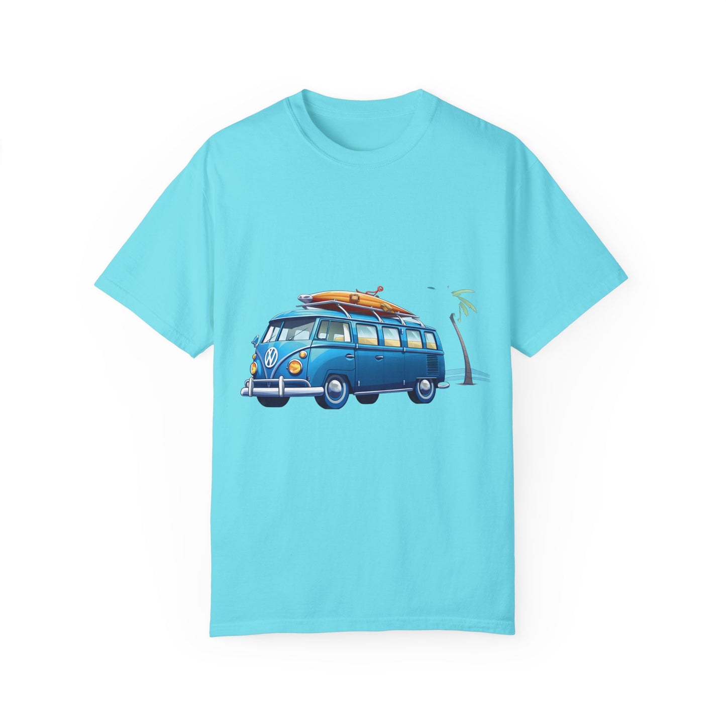 Retro Surf Van: Unisex Garment-Dyed T-shirt