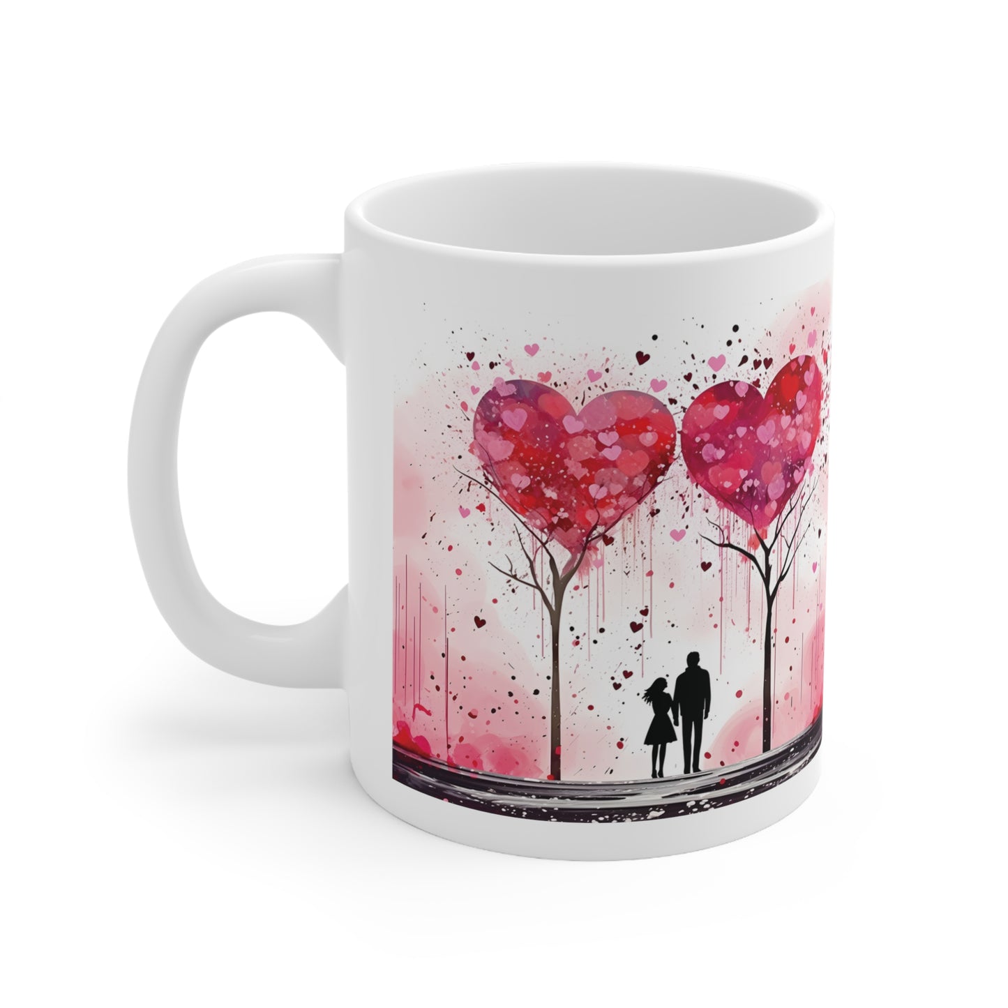 Valentine's two hearts as one: Ceramic Mug 11oz