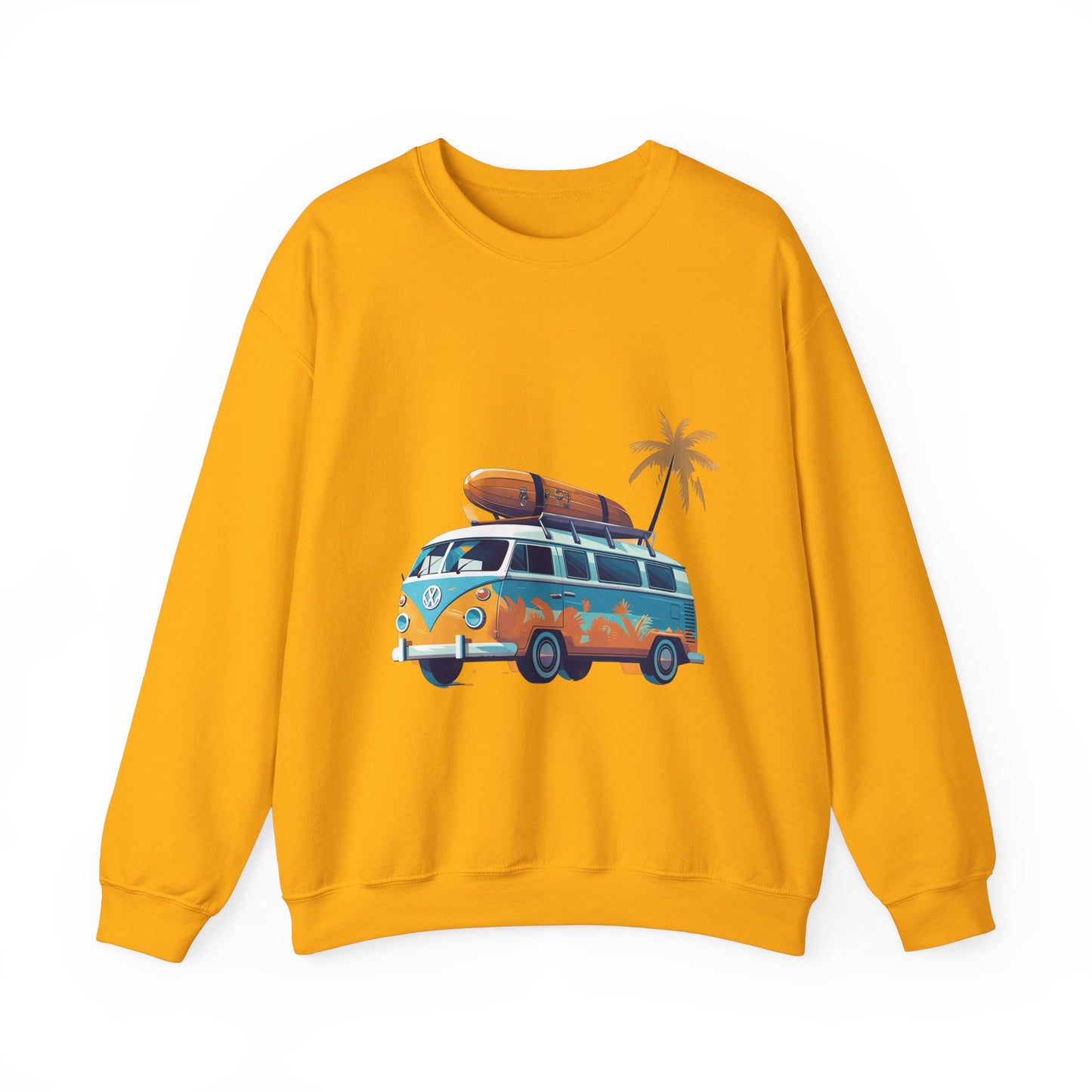 Retro Surf Van - Unisex Heavy Blend™ Crewneck Sweatshirt