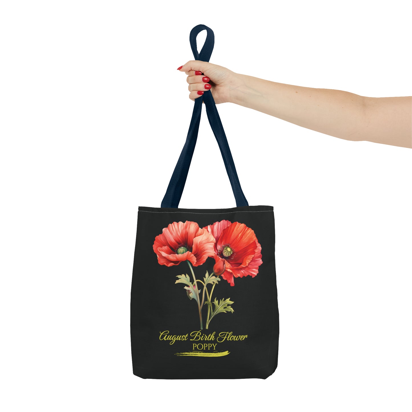 August Birth Flower: Poppy - Tote Bag (AOP)