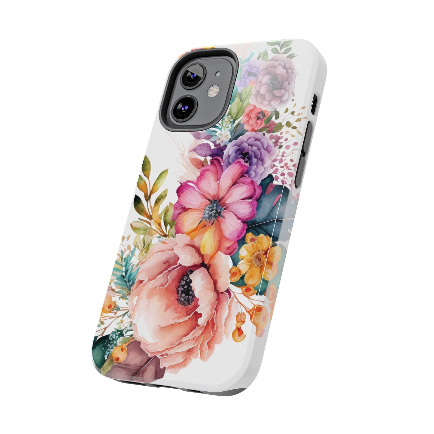 Tough Phone Cases: Watercolor Flowers