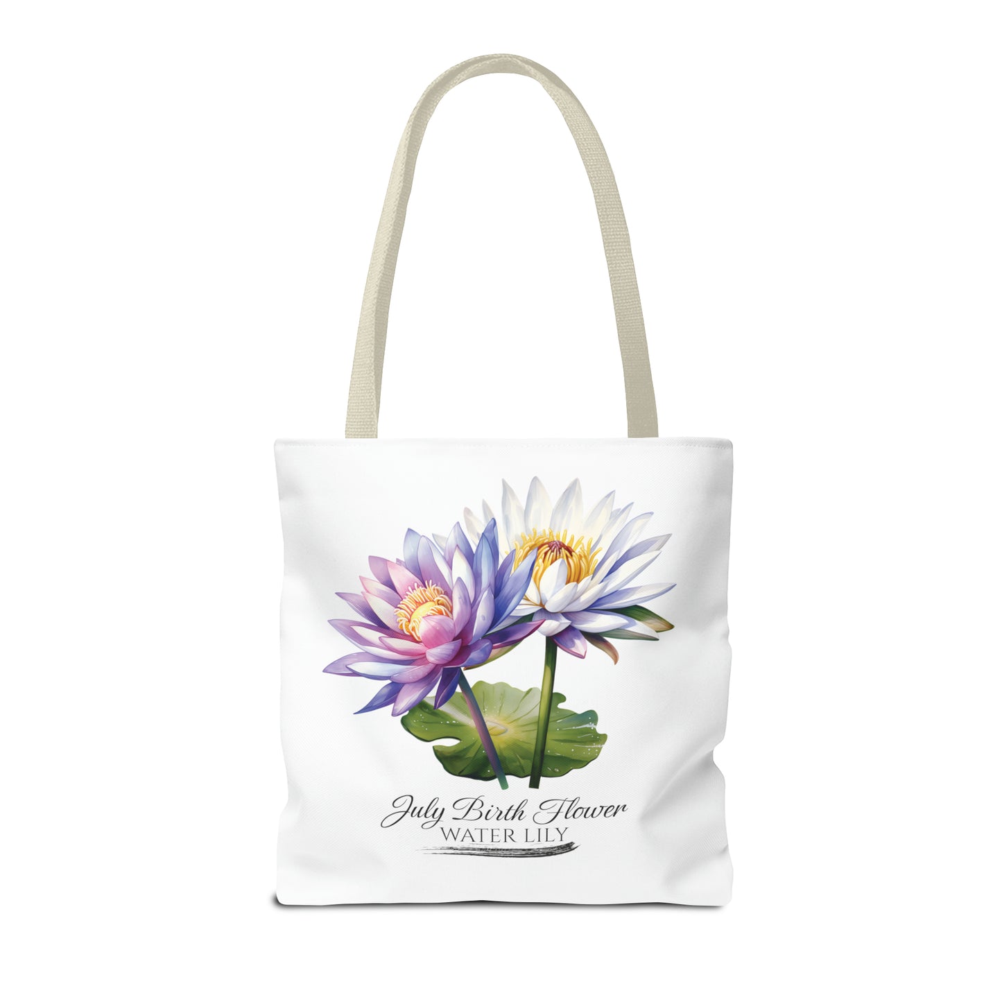 July Birth Flower: Water Lily - Tote Bag (AOP)