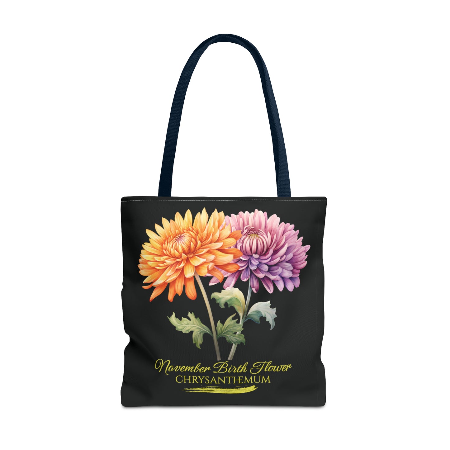 November Birth Flower: Chrysanthemum - Tote Bag (AOP)