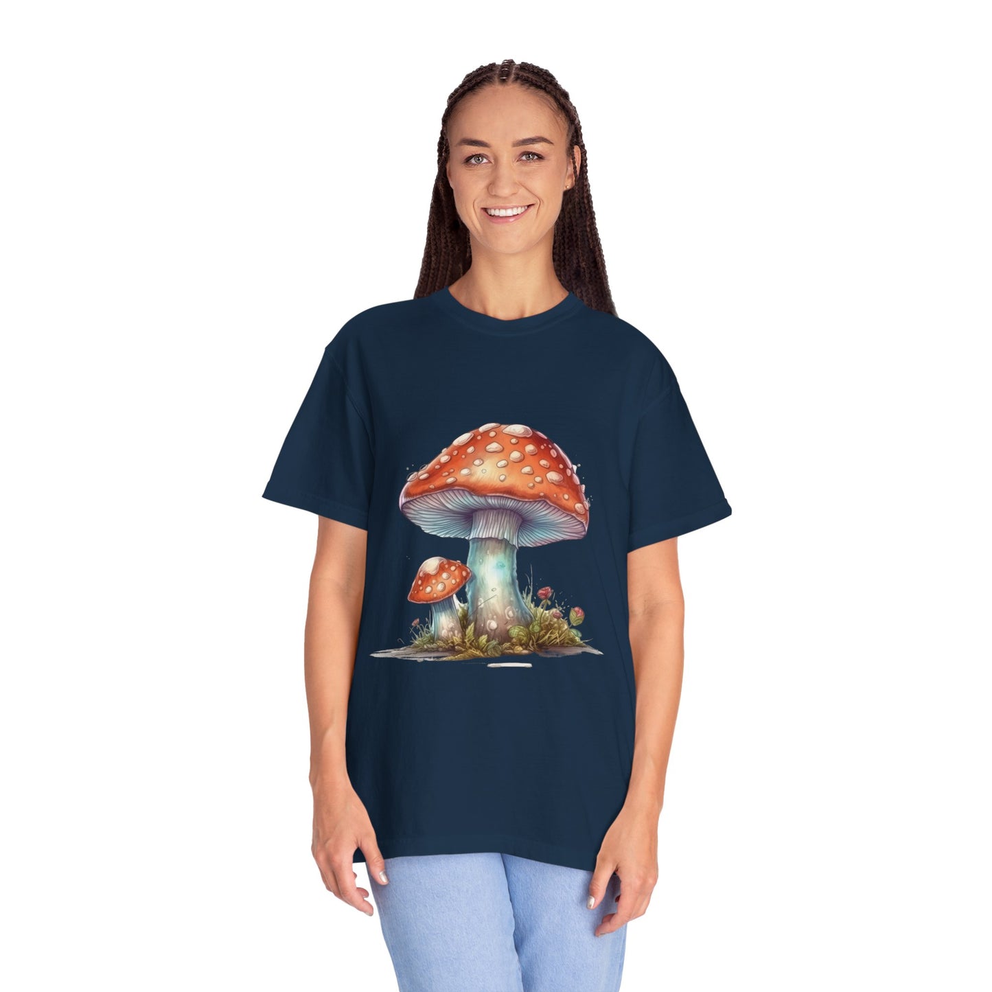 Fantasy Mushroom-27: Unisex Garment-Dyed T-shirt