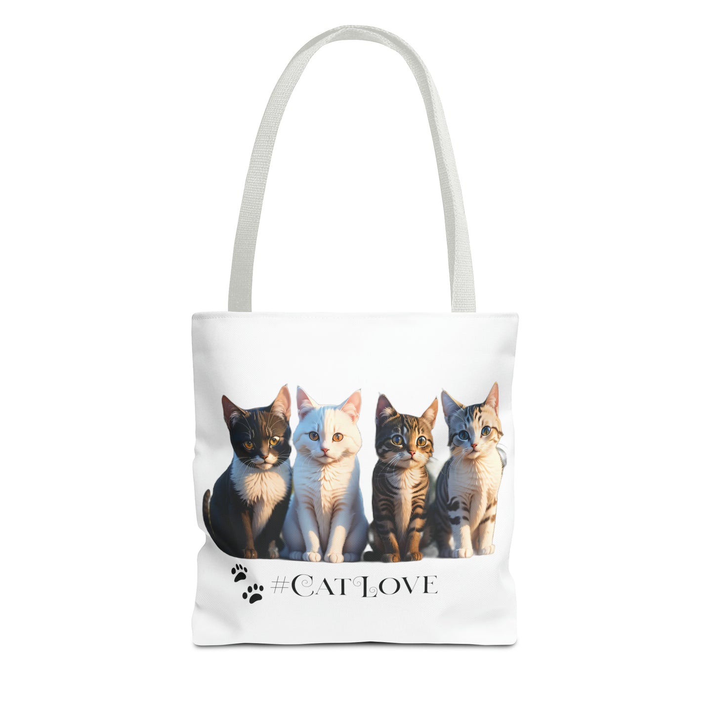 Tote Bag (AOP): #CatLove