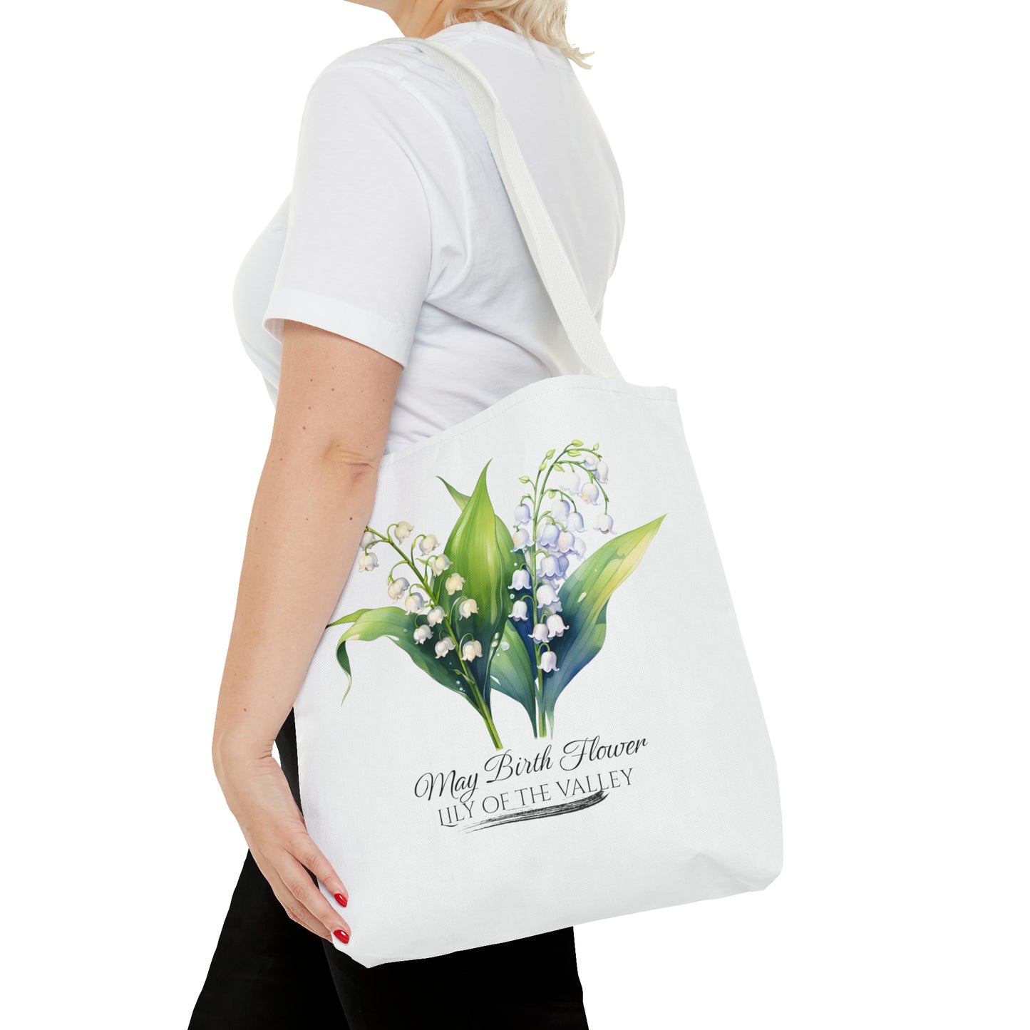 May Birth Flower: Lily of the valley - Tote Bag (AOP)