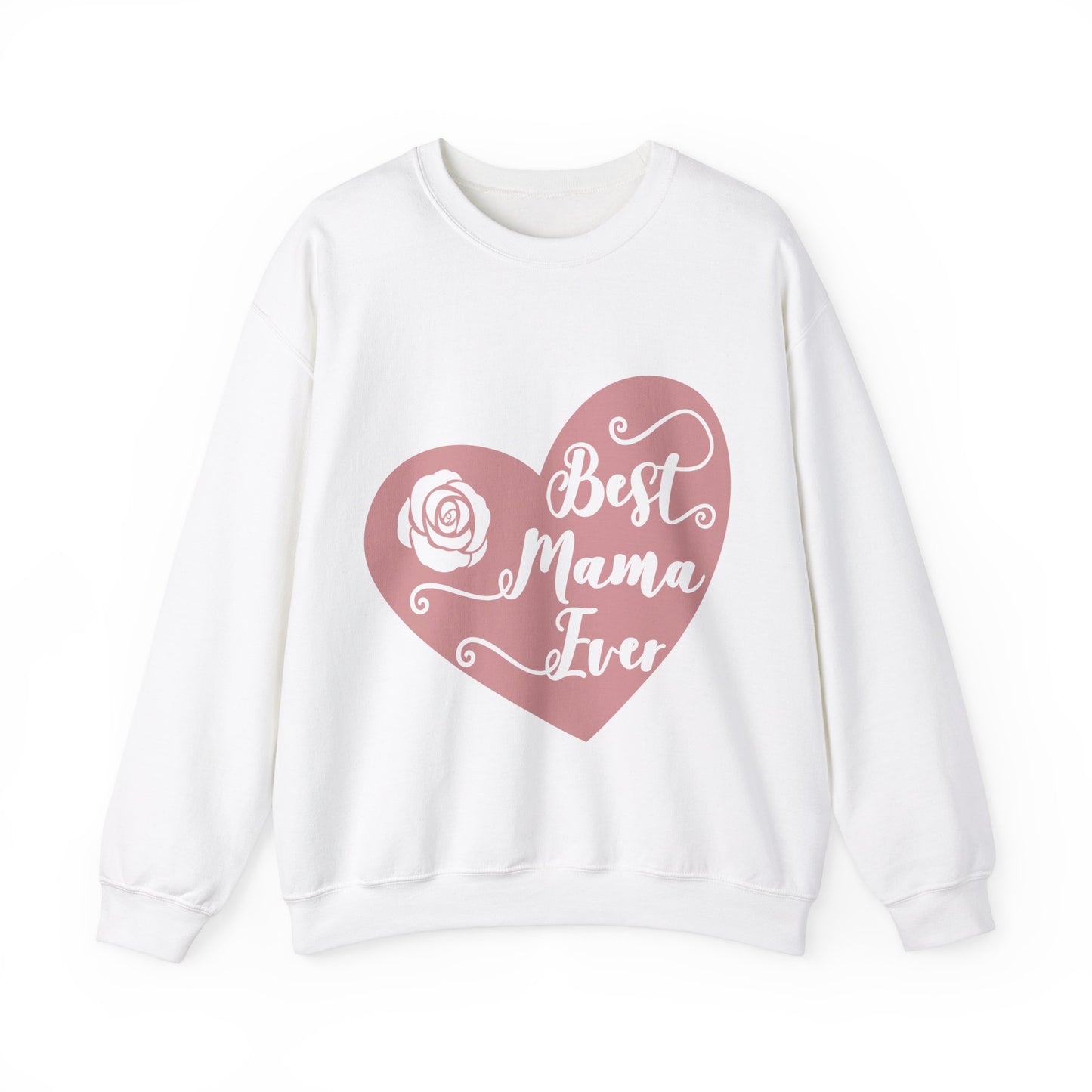 Best Mom Ever Heart - Unisex Heavy Blend™ Crewneck Sweatshirt