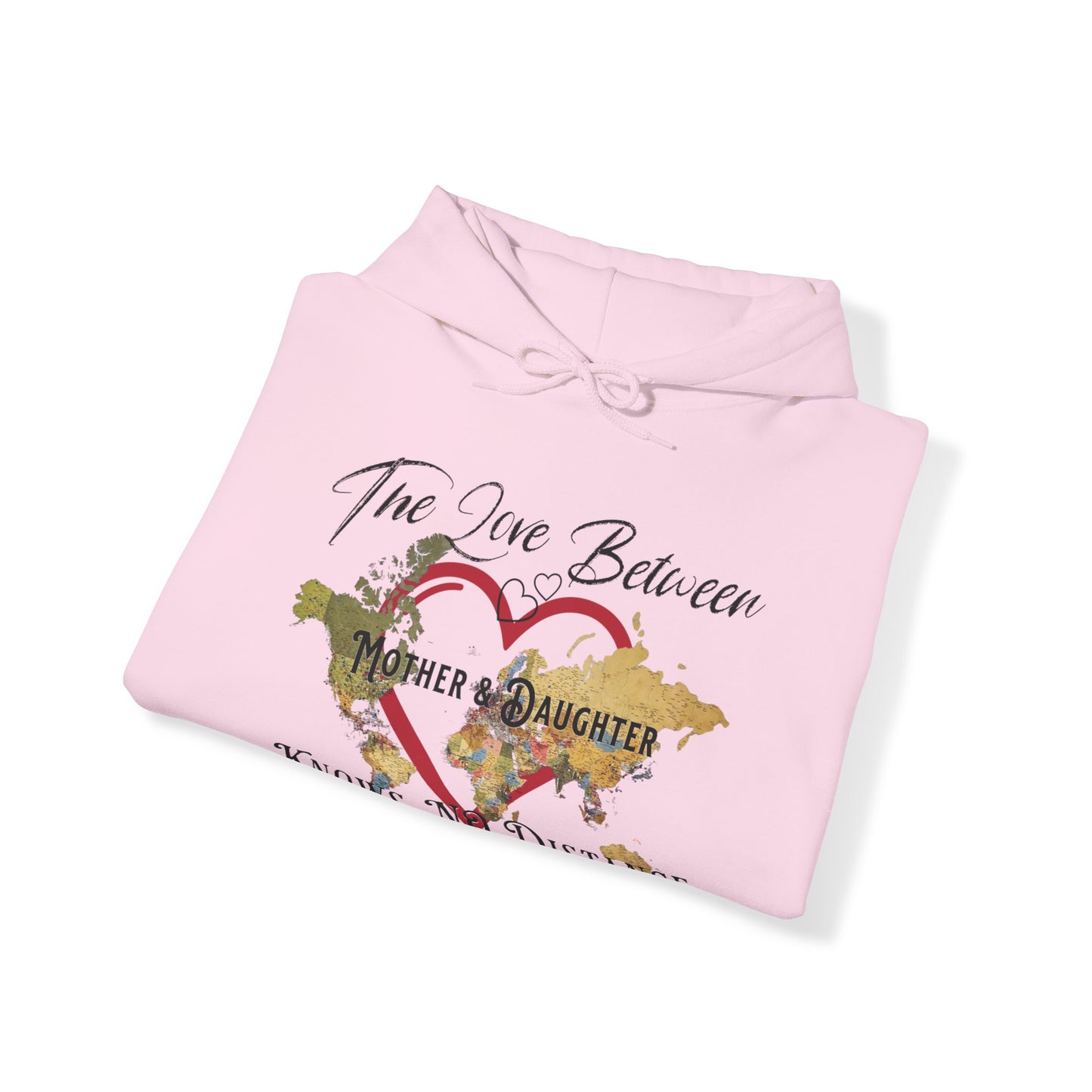 The love between mother and daughter knows no distance - Unisex Heavy Blend™ Hooded Sweatshirt