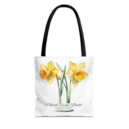 March Birth Flower: Daffodil - Tote Bag (AOP)