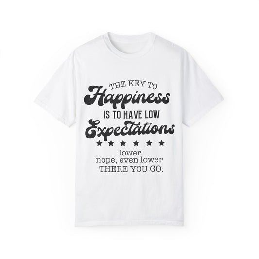 The key to happiness - Unisex Garment-Dyed T-shirt