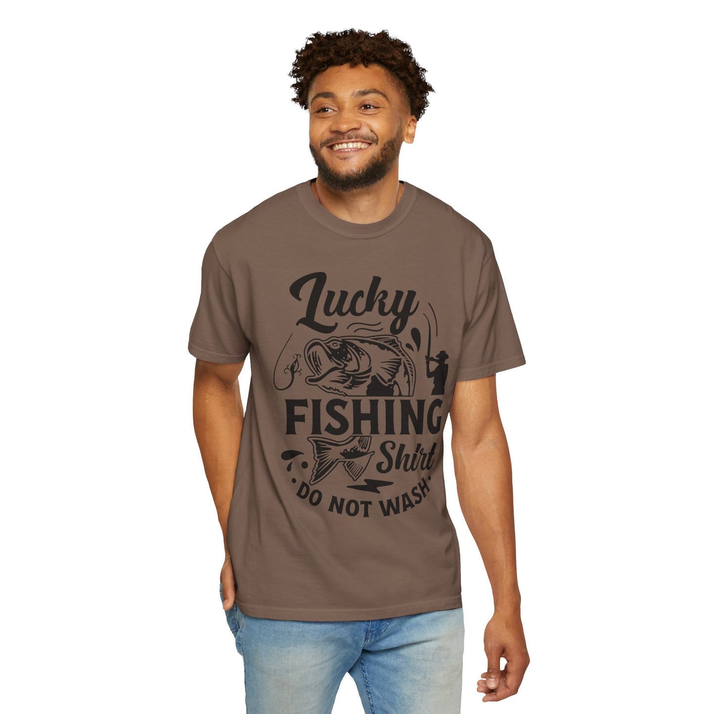 Lucky fishing shirt: Unisex Garment-Dyed T-shirt