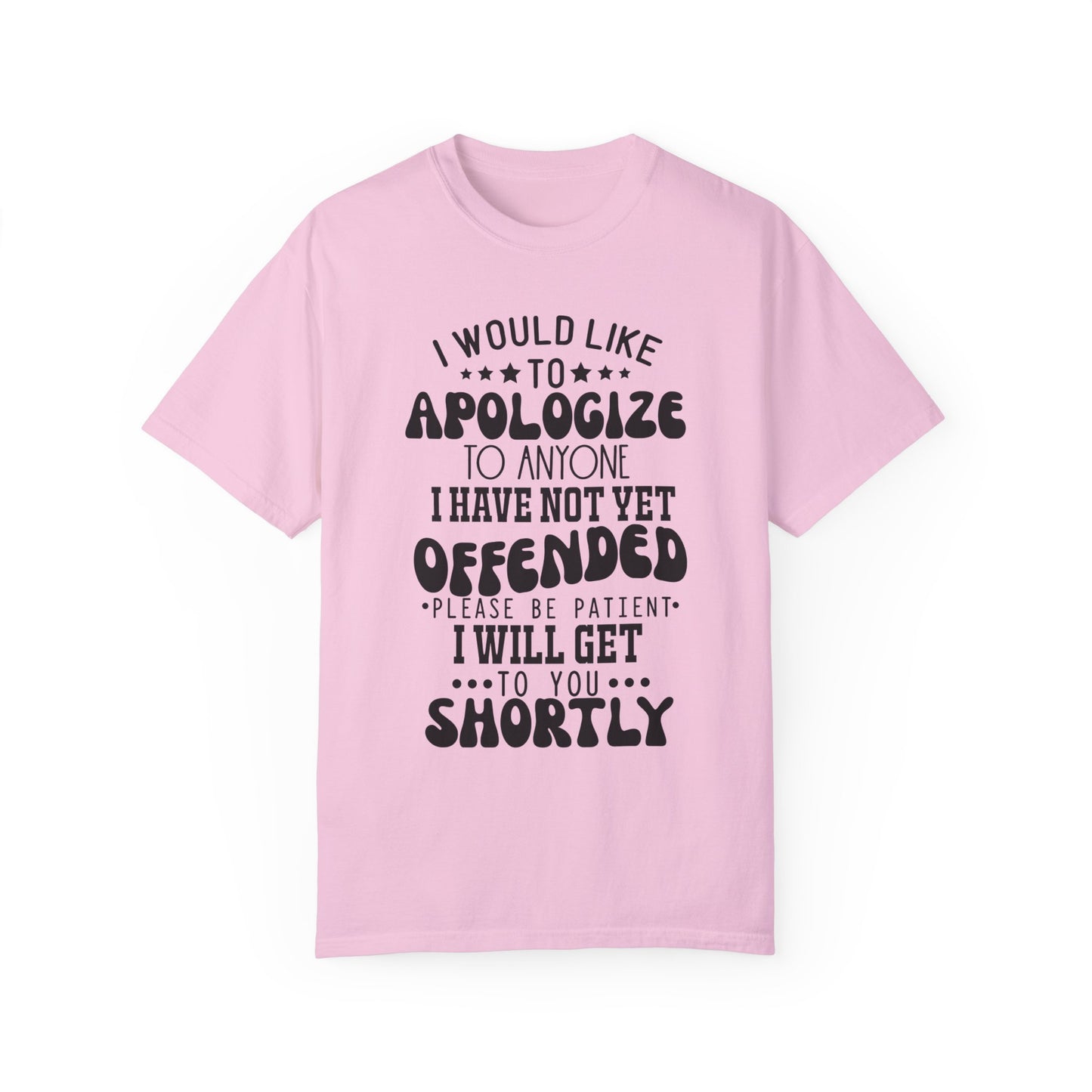 I would like to apologize - Unisex Garment-Dyed T-shirt