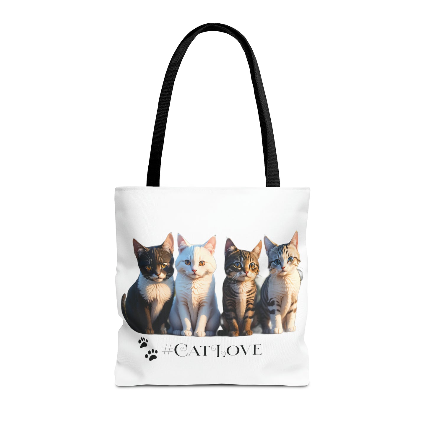 Tote Bag (AOP): #CatLove