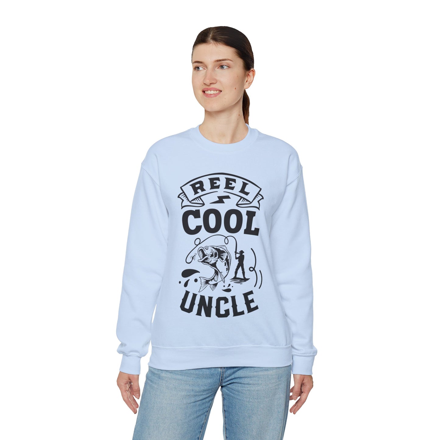 Reel cool uncle - Unisex Heavy Blend™ Crewneck Sweatshirt