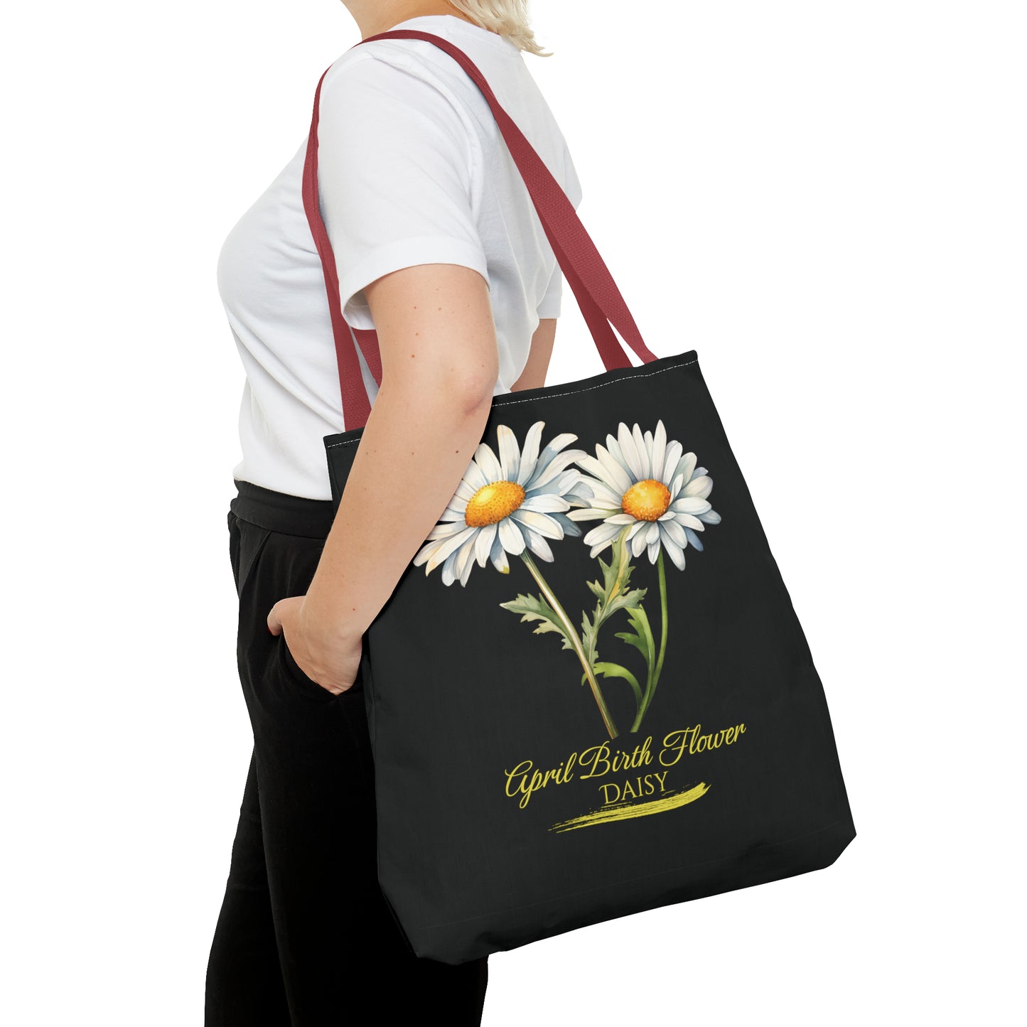 April Birth Flower: Daisy - Tote Bag (AOP)