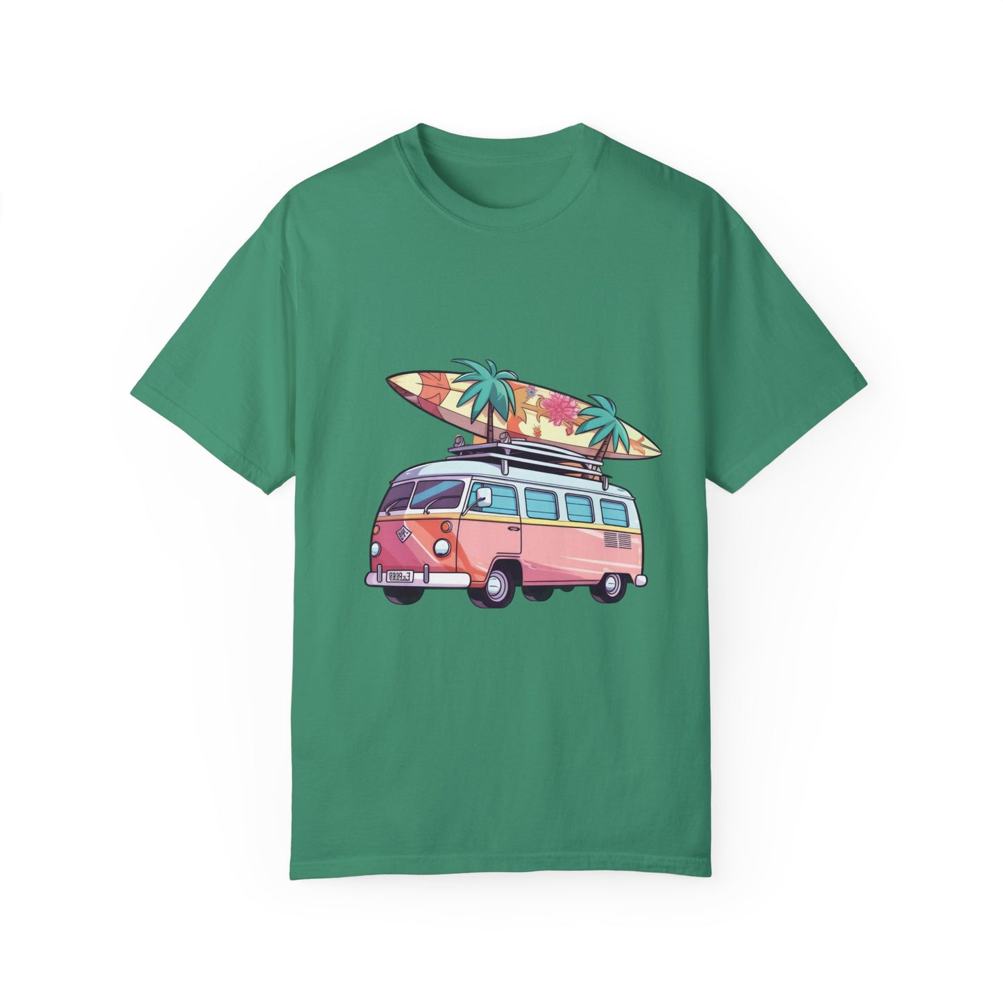 Retro Surf Van: Unisex Garment-Dyed T-shirt